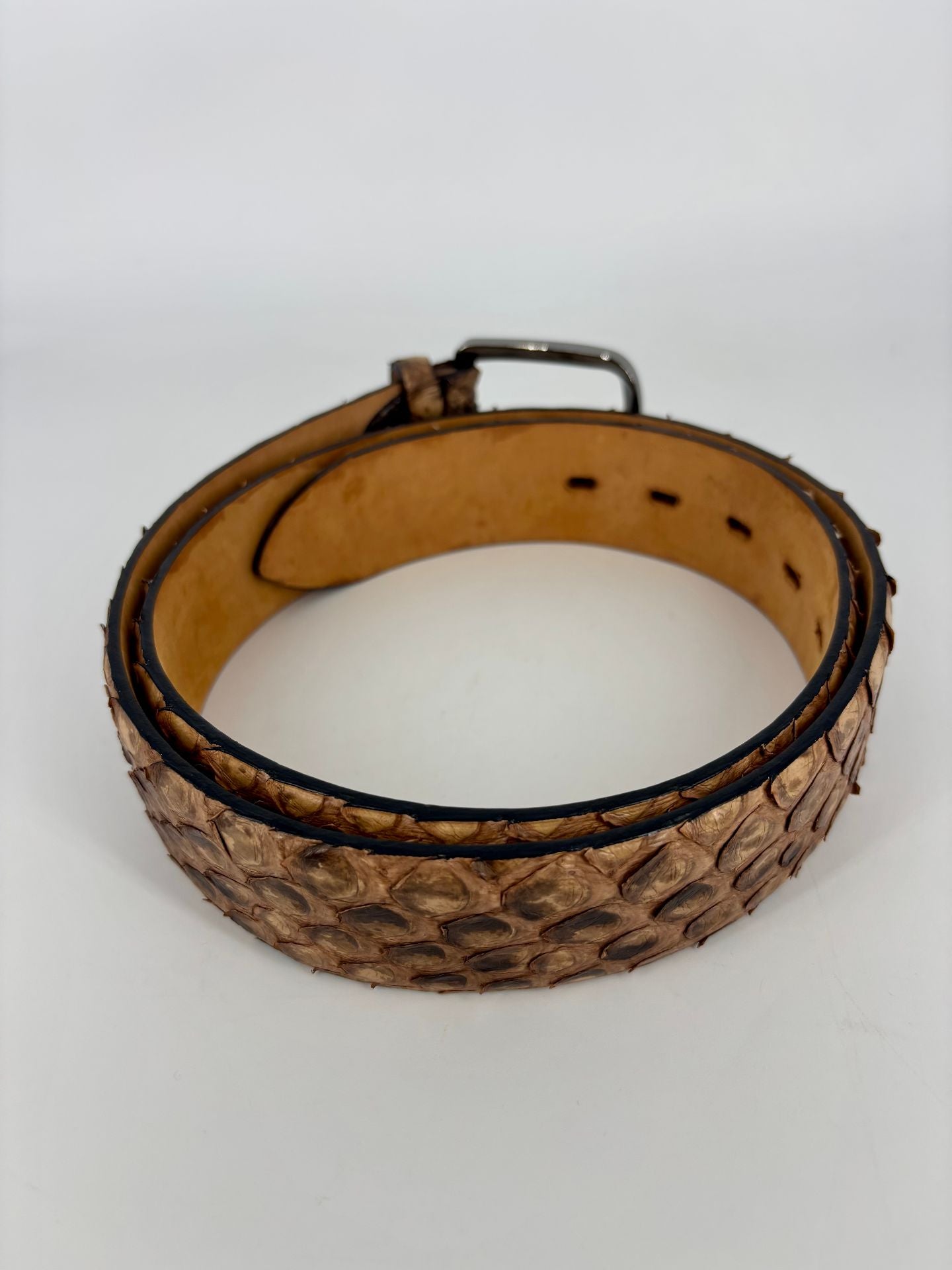 Ceinture python véritable artisanale - Made in Italy-3