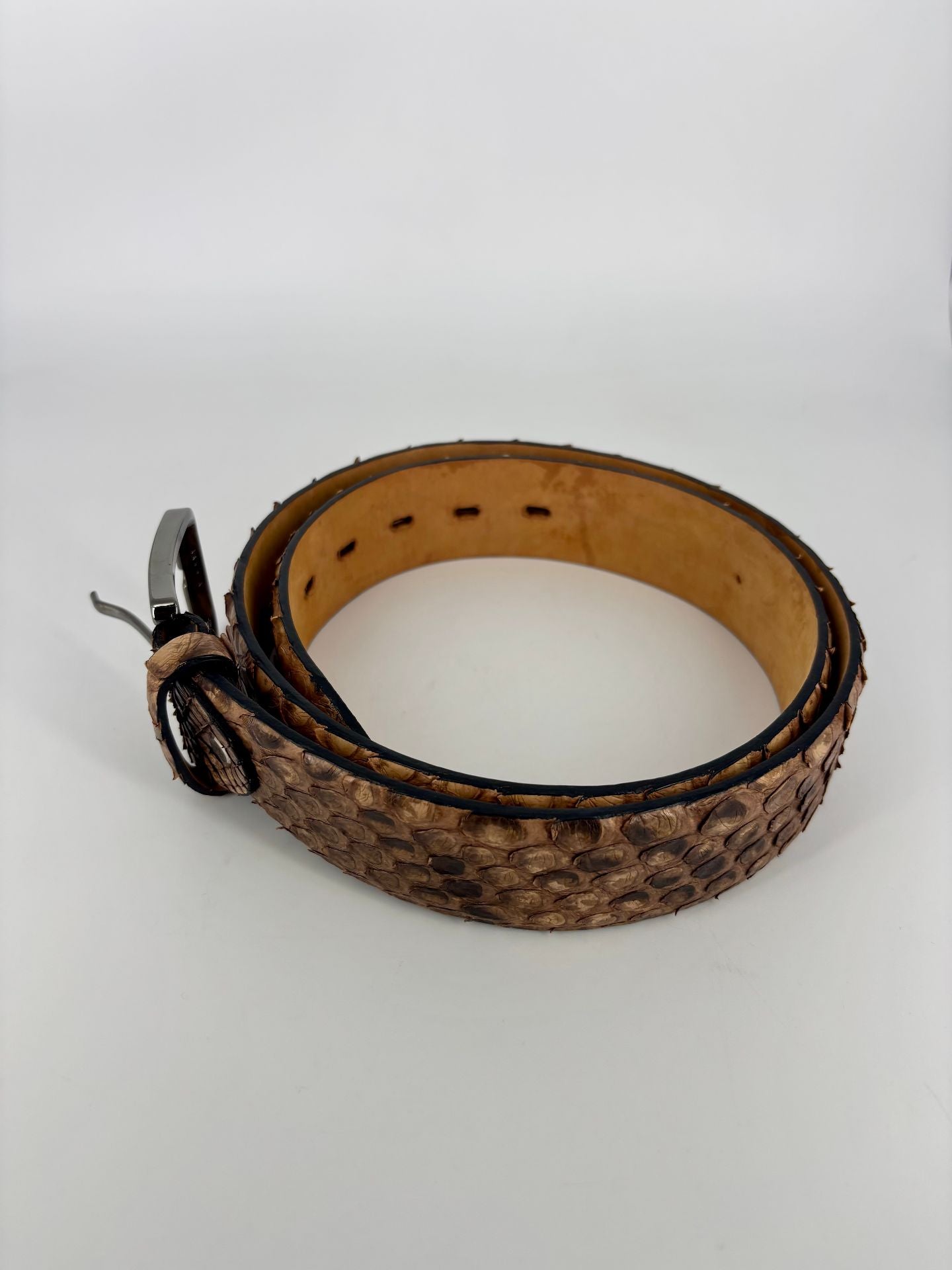 Ceinture python véritable artisanale - Made in Italy-5