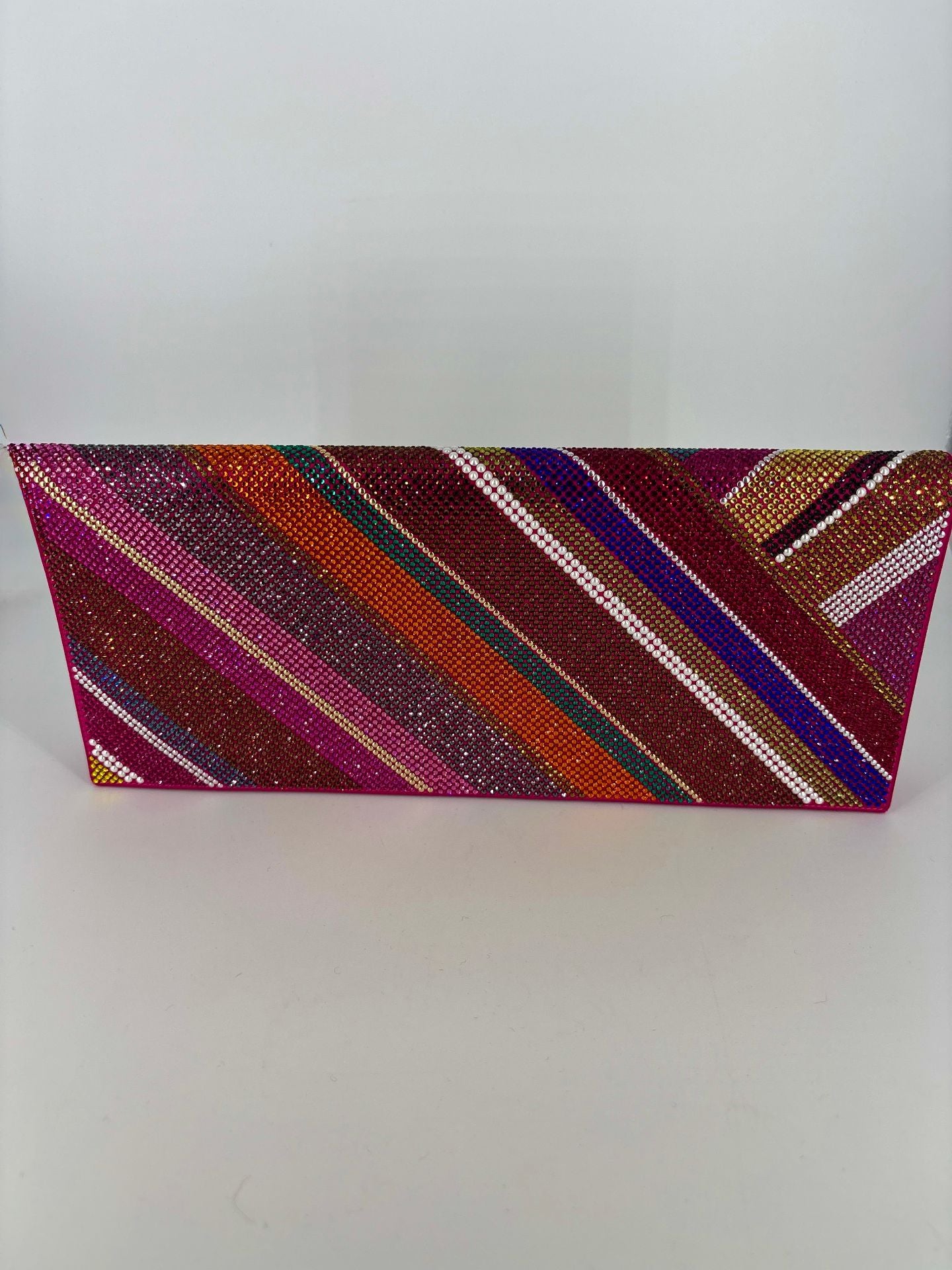 Pochette Renaud Pellegrino intégralement pailletée – Sac de soirée 28 × 12 cm-5