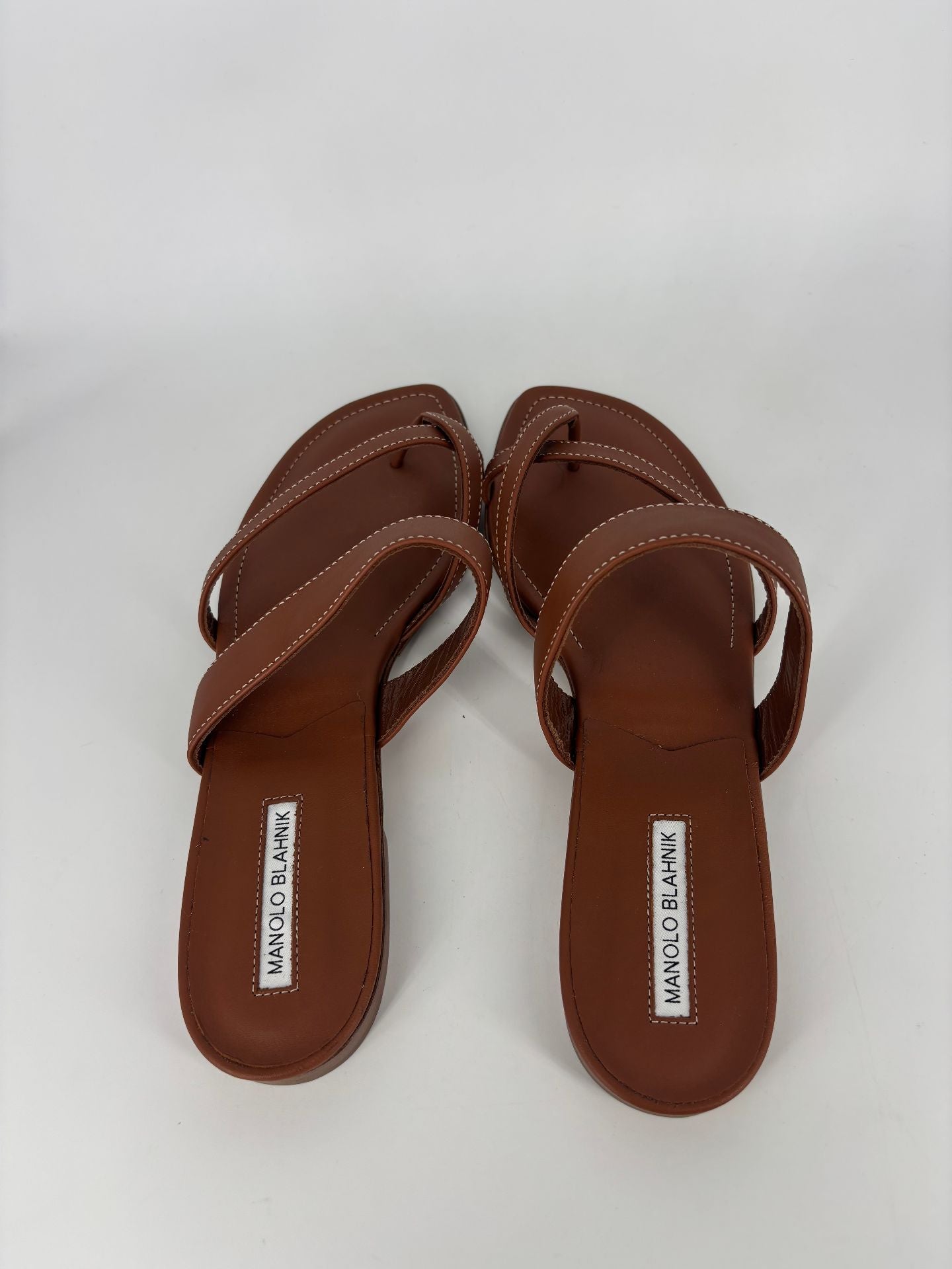 Sandales Manolo Blahnik Susacru cuir marron – Taille 42,5-6