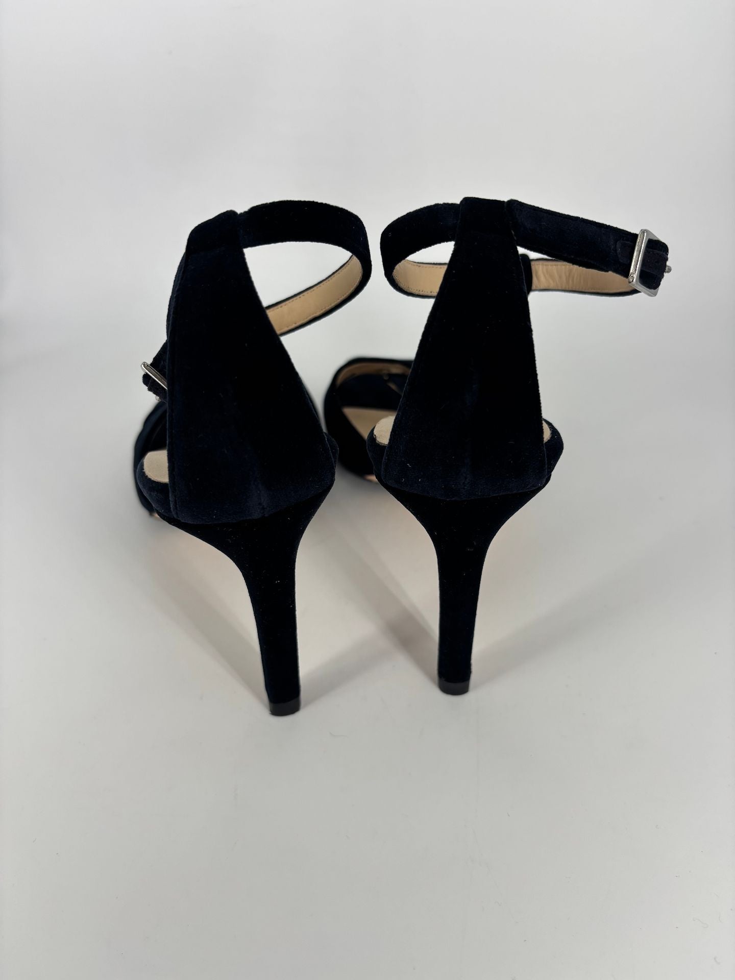Sandales Von Löwenstein velours noir bride T boucle cheville – T.41,5-4