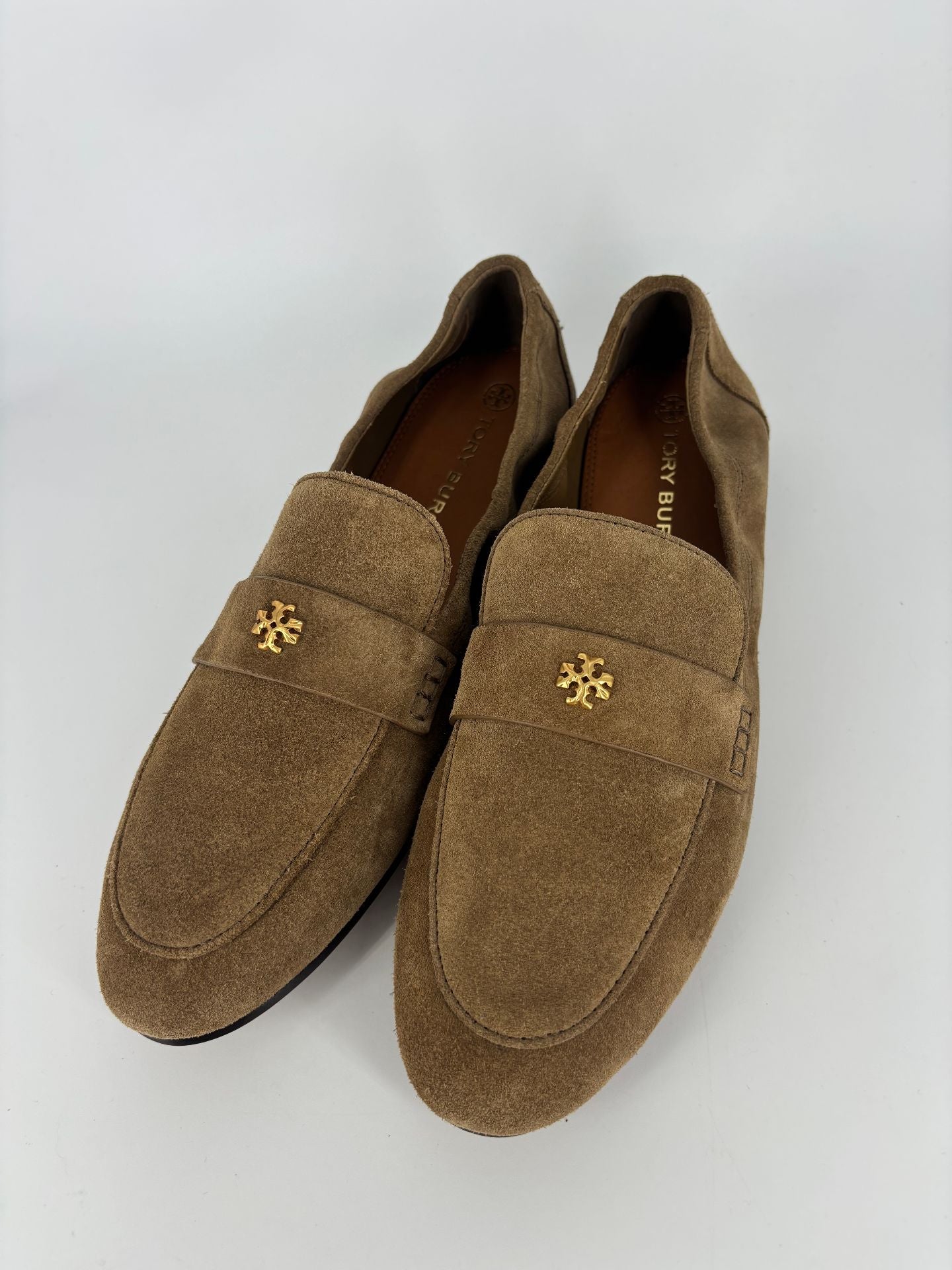 Mocassins Tory Burch Ballet Loafer daim river rock talon plat – T.41-2