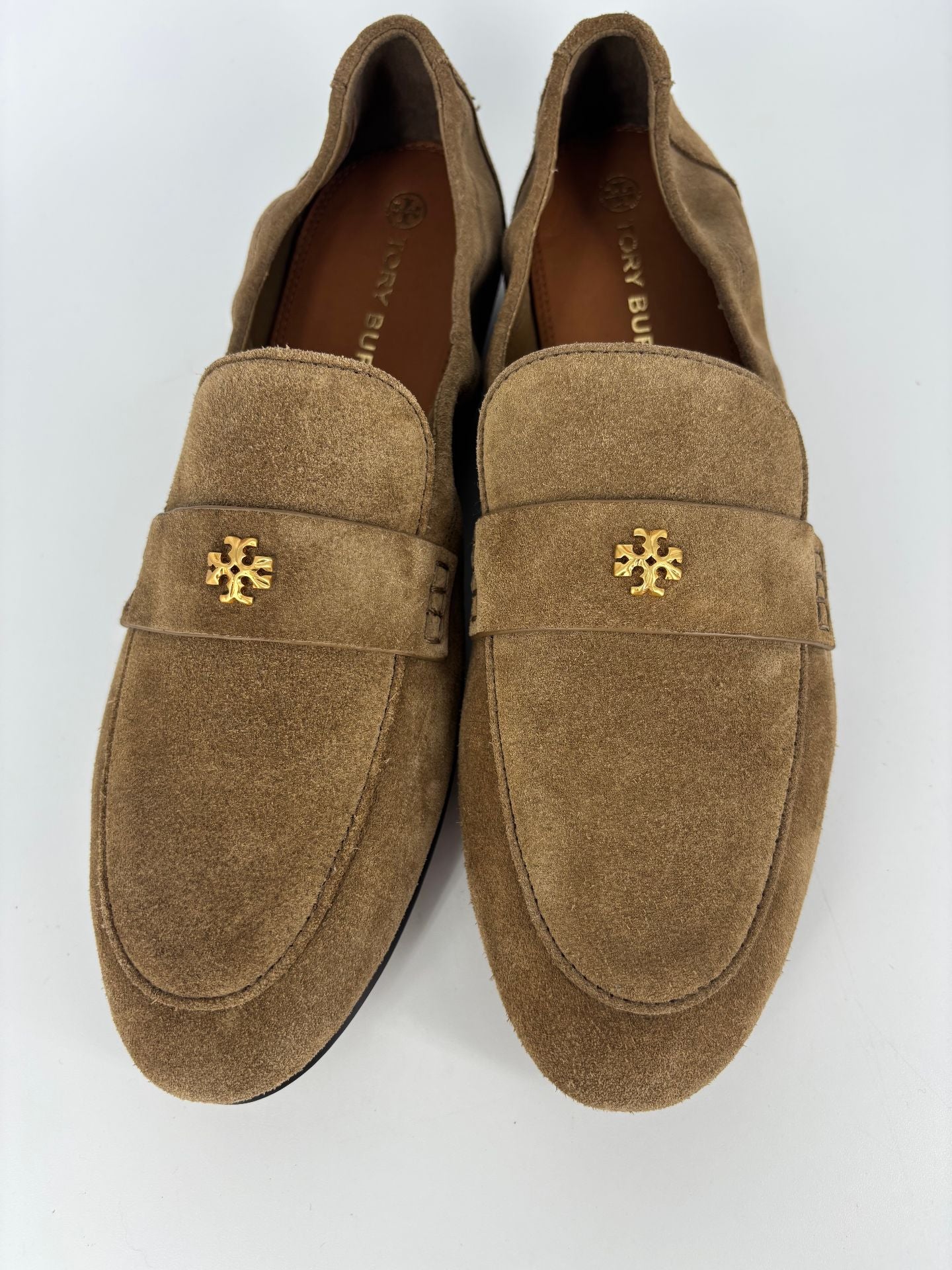 Mocassins Tory Burch Ballet Loafer daim river rock talon plat – T.41-3