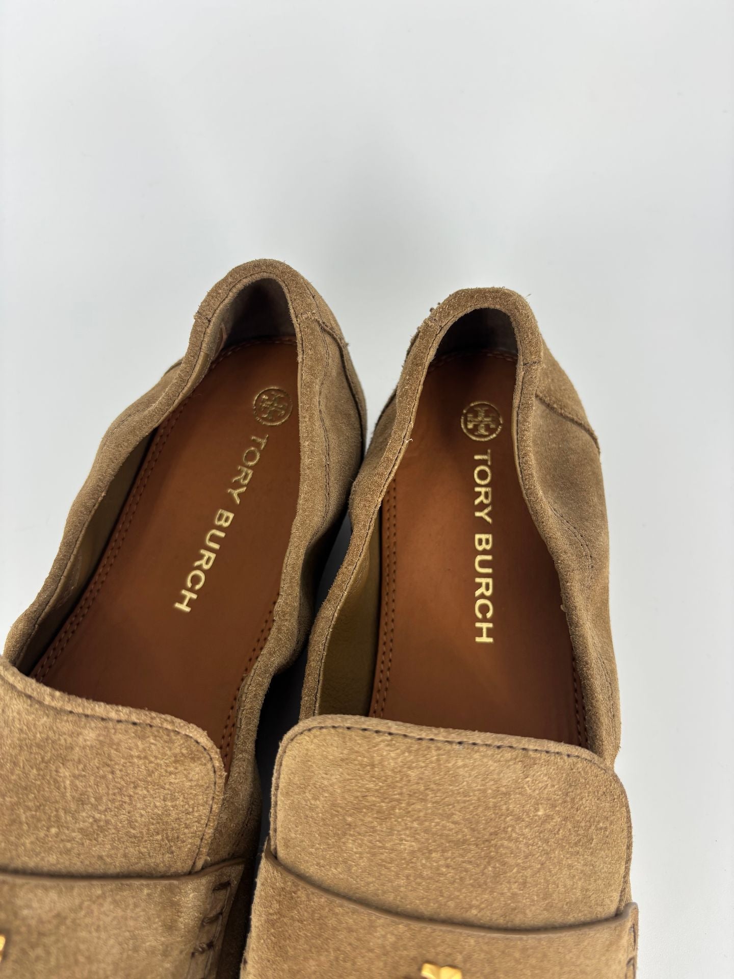 Mocassins Tory Burch Ballet Loafer daim river rock talon plat – T.41-4