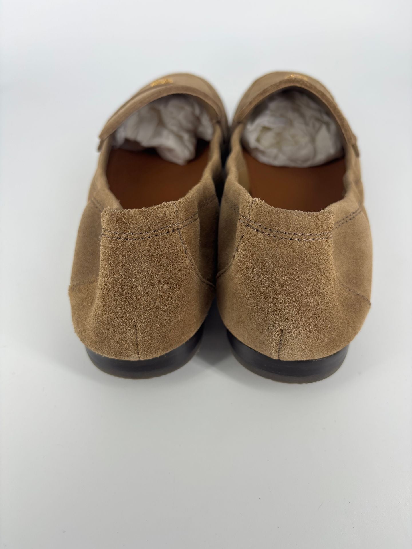 Mocassins Tory Burch Ballet Loafer daim river rock talon plat – T.41-8