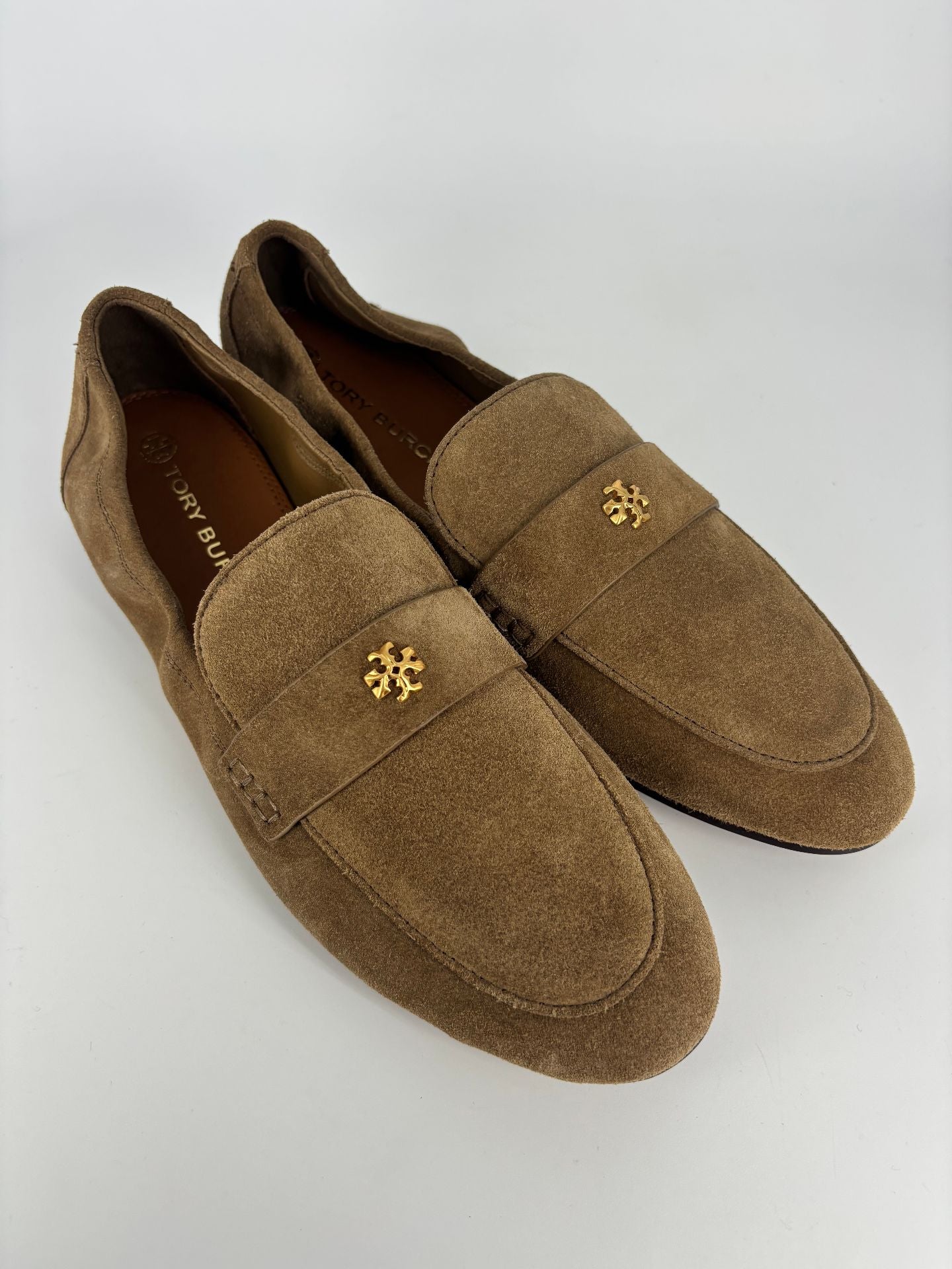 Mocassins Tory Burch Ballet Loafer daim river rock talon plat – T.41-9