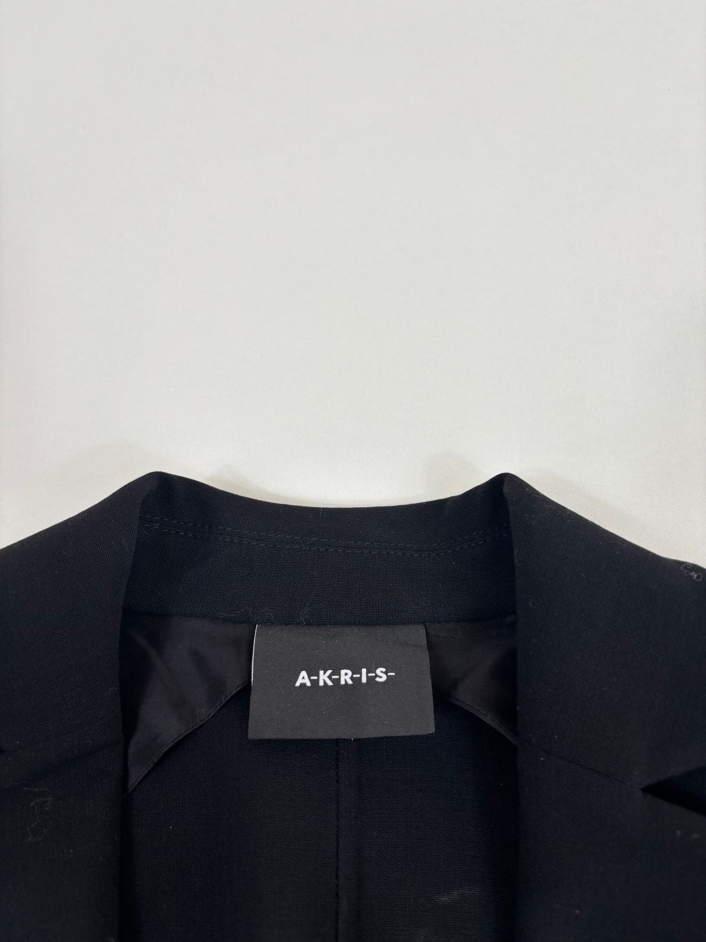 Blazer Akris Walker laine double-face stretch revers pointus coupe ajustée – T.42-3
