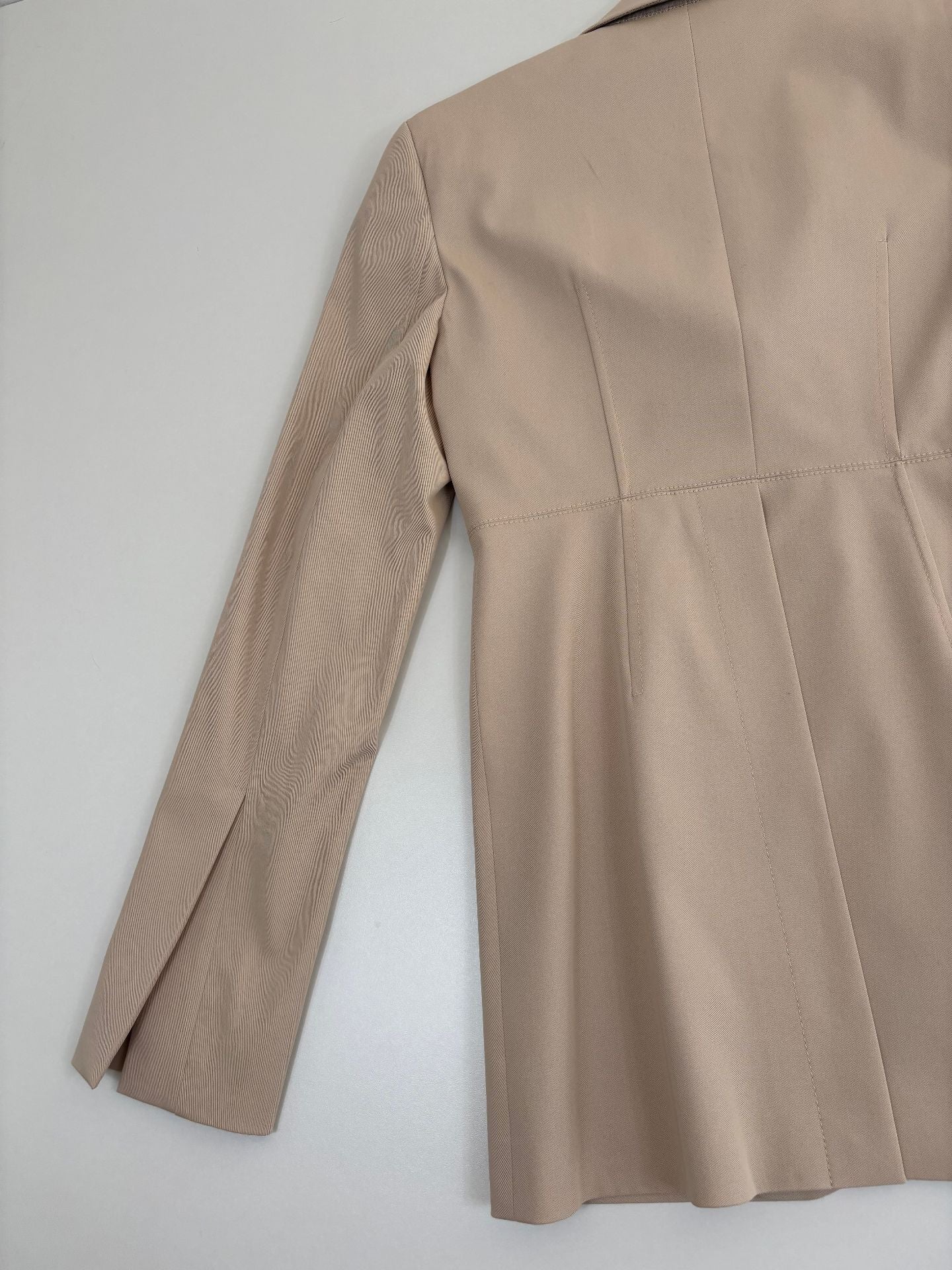 Blazer Sportmax Mela beige sable double boutonnage ornement diamant doré – T.42-8