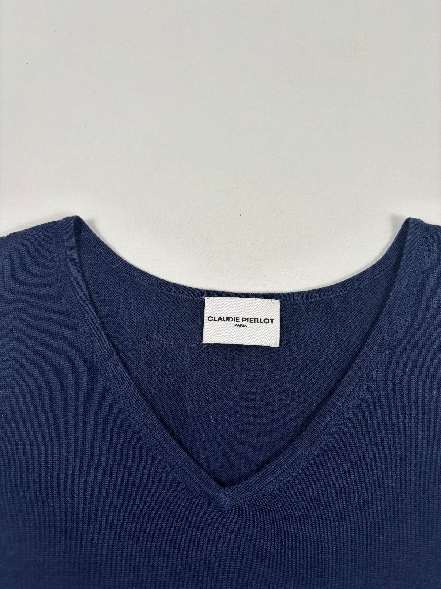 Débardeur Claudie Pierlot en maille bleu marine – T.38-2