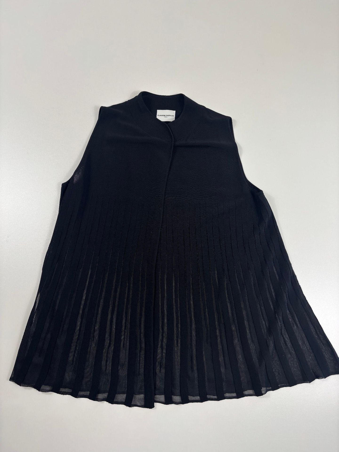 Top Claudie Pierlot plissé noir – T.38-2