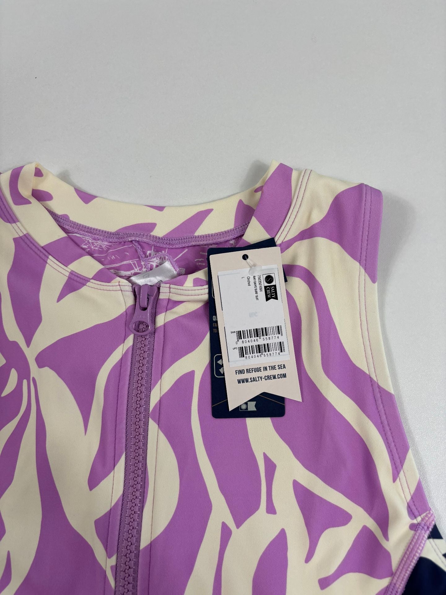 Maillot une pièce Salty Crew Ray Days Surf Suit floral lilas marine – T.L-2