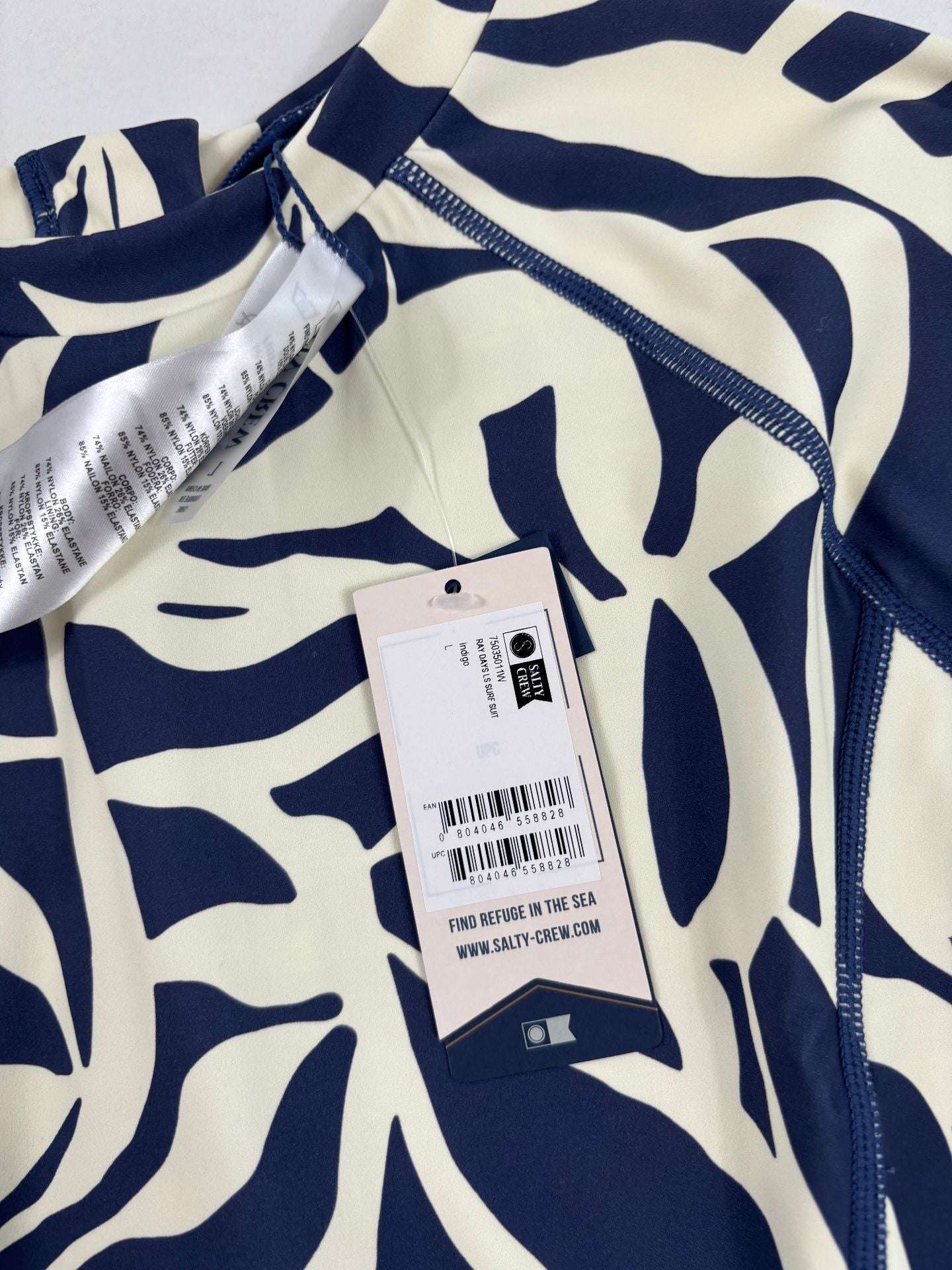 Maillot une pièce manches longues Salty Crew Surf Suit indigo – T.L-4