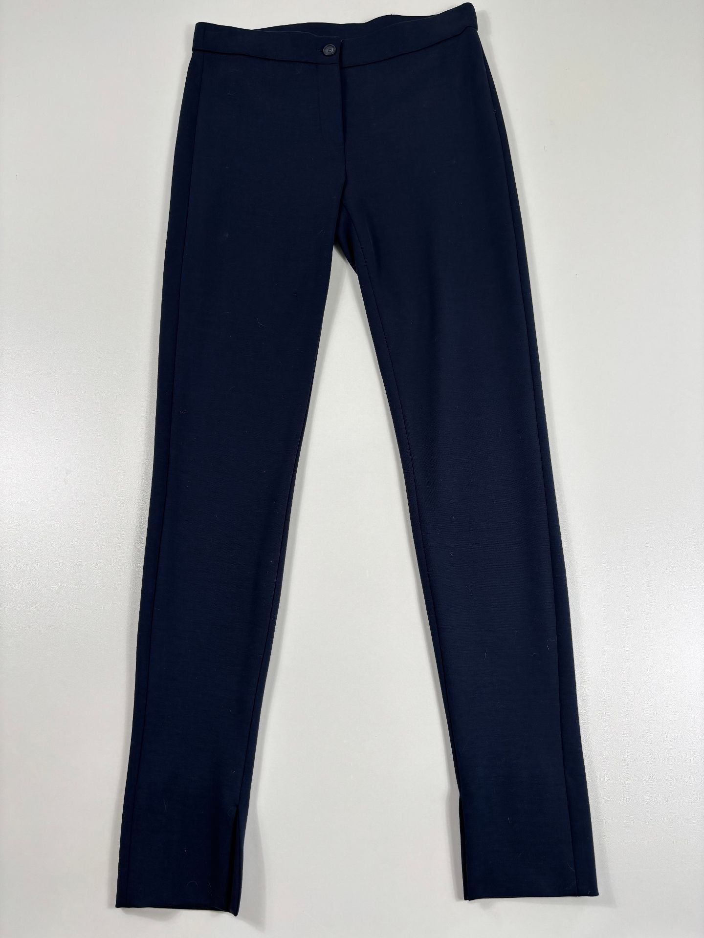 Pantalon Akris édition 100 Years bleu marine slim taille haute – T.36-5