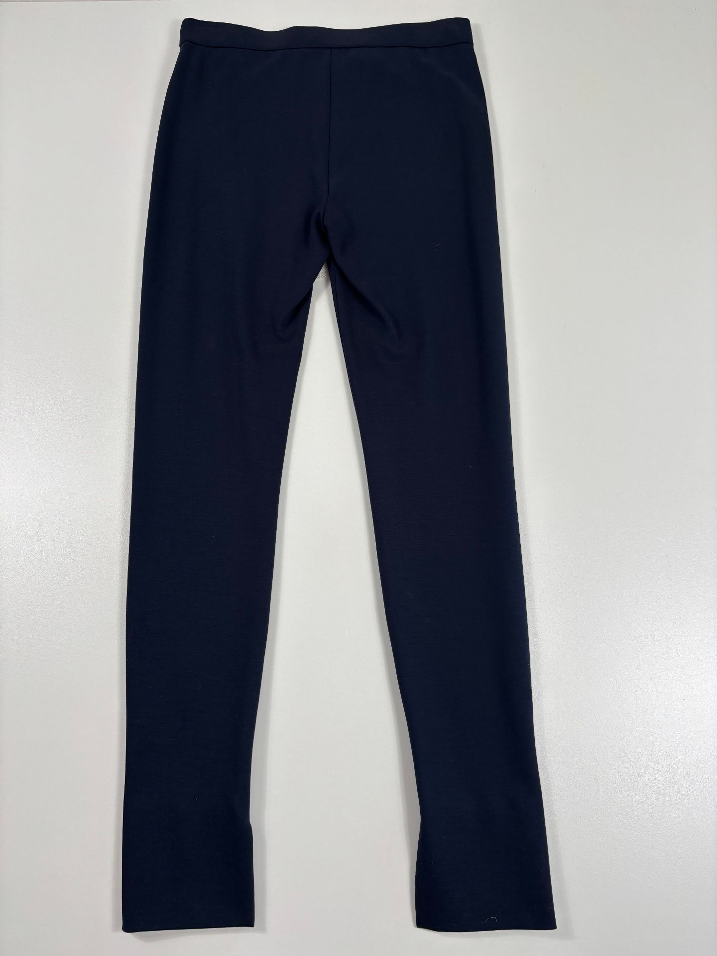 Pantalon Akris édition 100 Years bleu marine slim taille haute – T.36-7