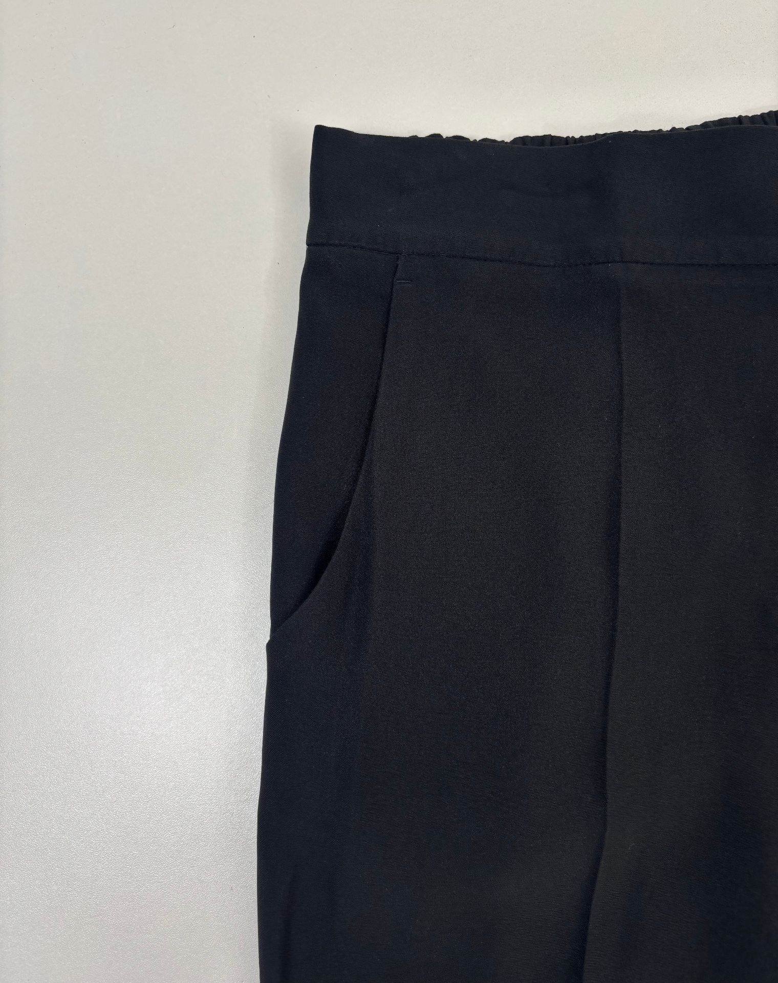 Pantalon Akris noir taille haute coutures apparentes – T.40-4