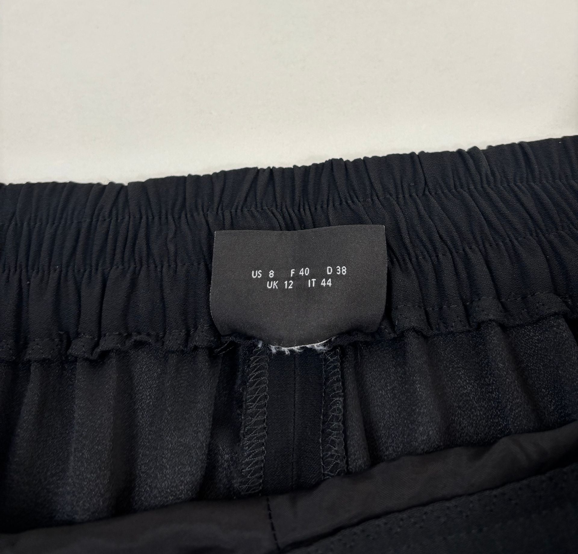 Pantalon Akris noir taille haute coutures apparentes – T.40-5