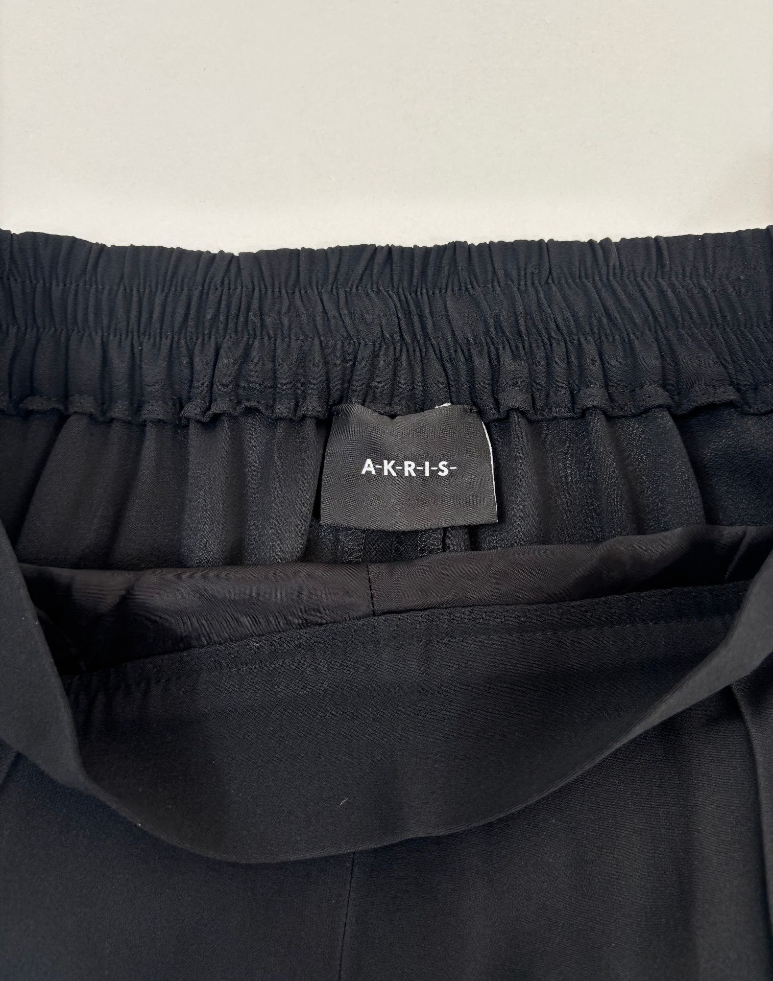 Pantalon Akris noir taille haute coutures apparentes – T.40-6