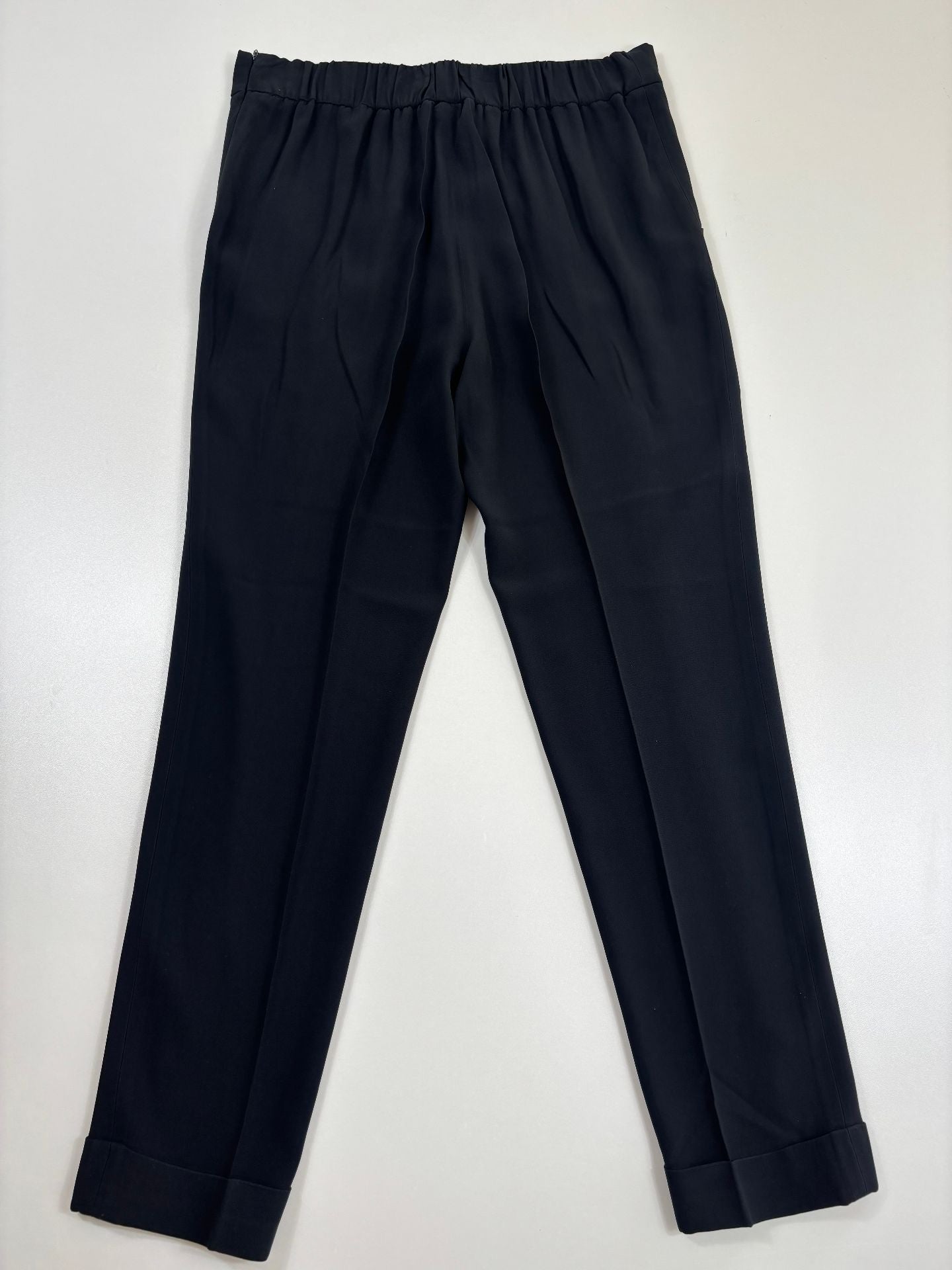 Pantalon Akris noir taille haute coutures apparentes – T.40-7