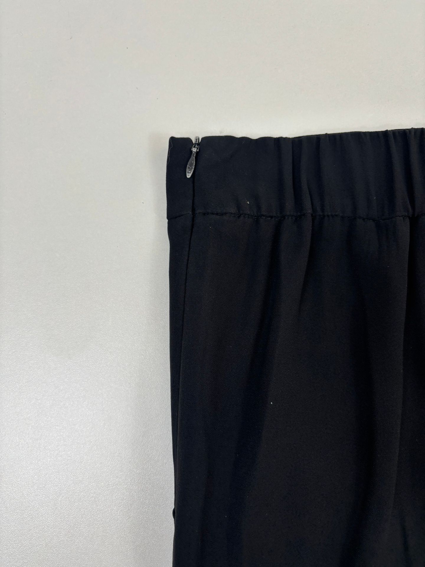 Pantalon Akris noir taille haute coutures apparentes – T.40-9