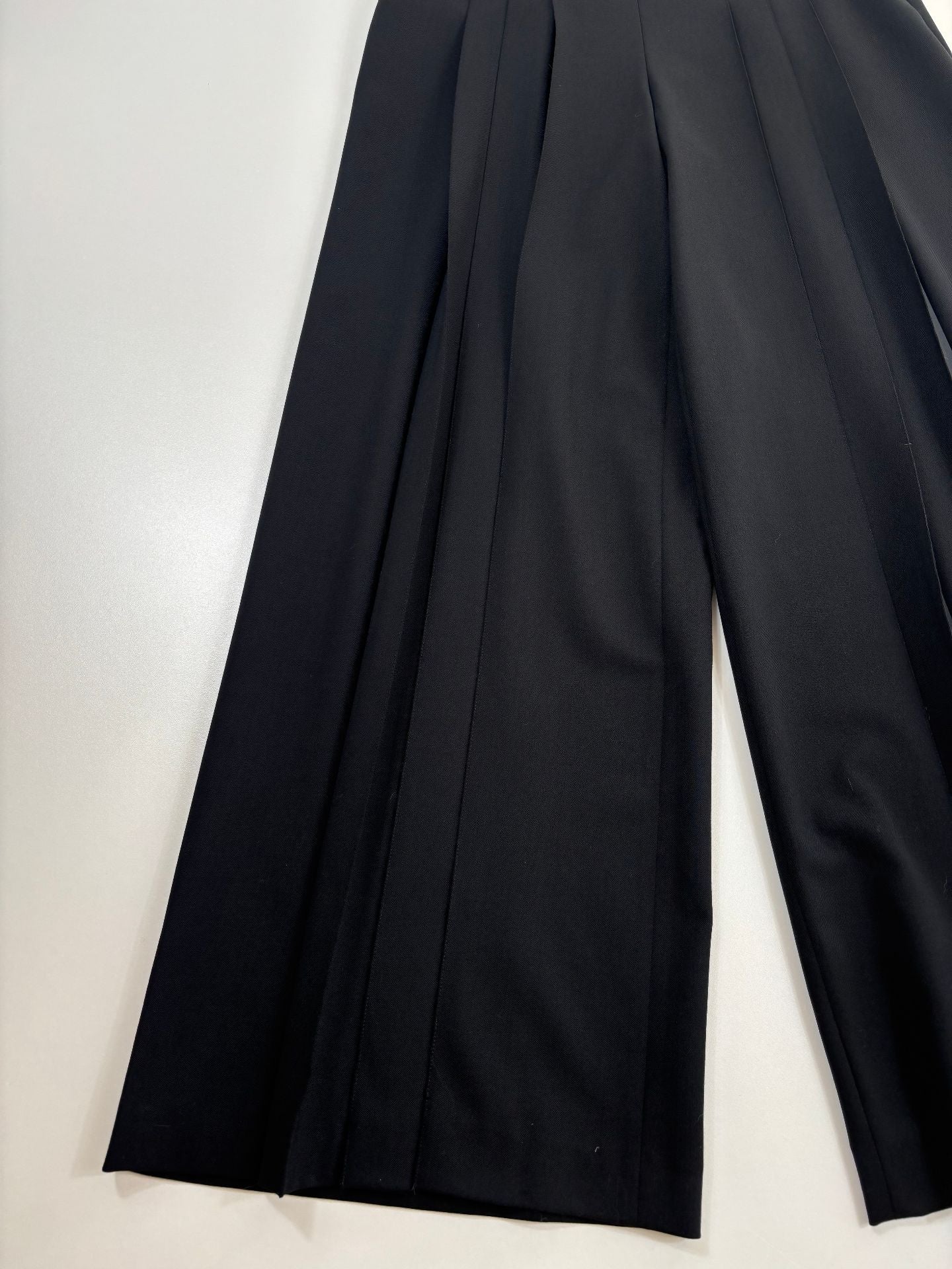 Pantalon Akris Fiorello Palazzo en laine stretch – T.38-3