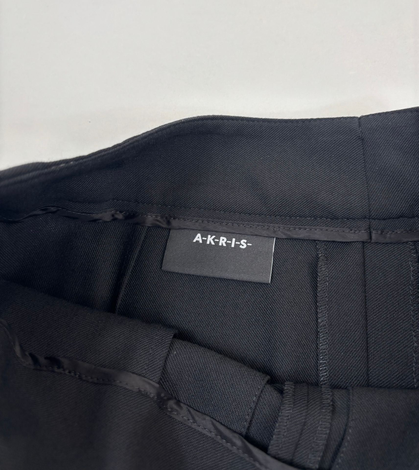 Pantalon Akris Fiorello Palazzo en laine stretch – T.38-6