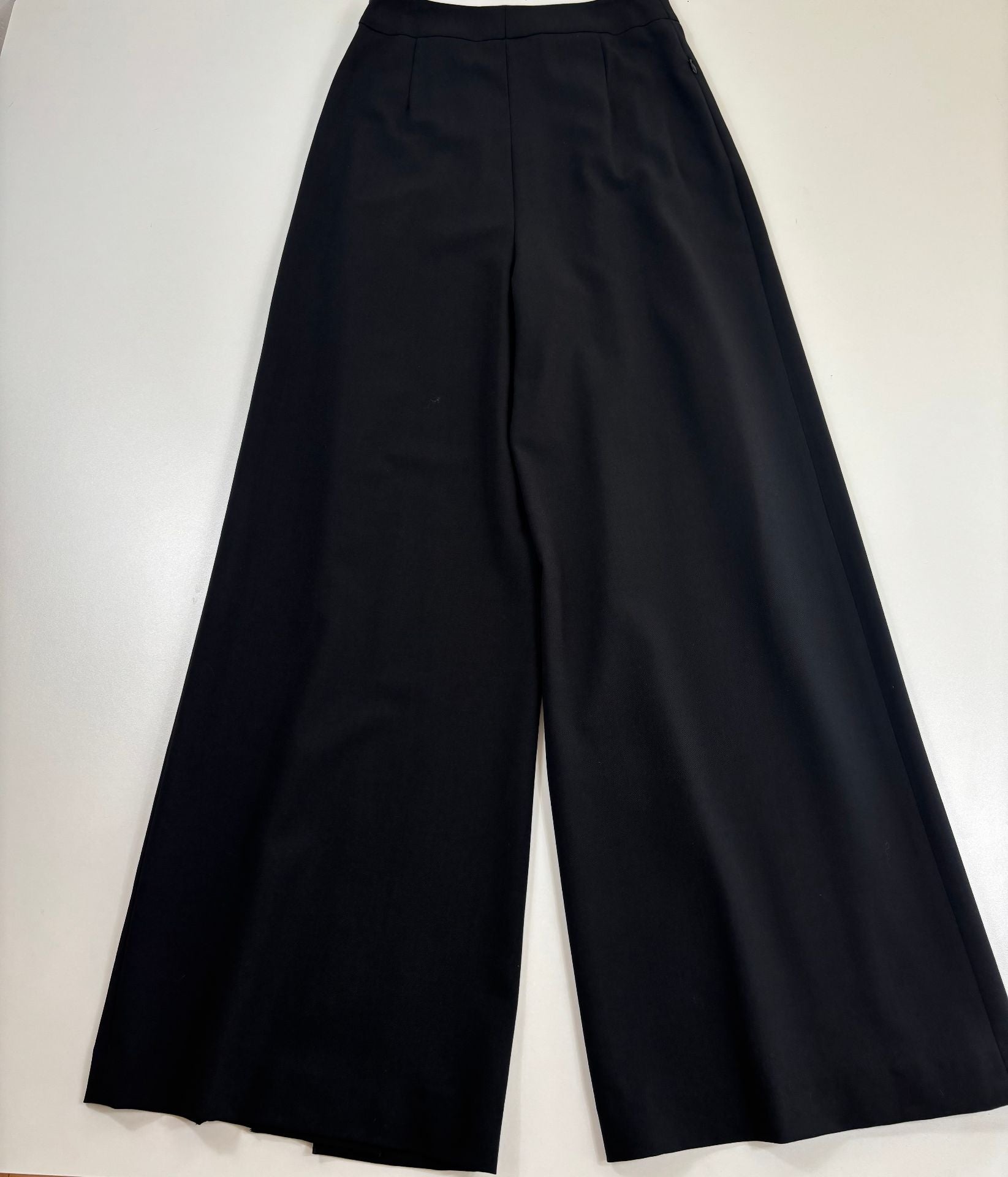 Pantalon Akris Fiorello Palazzo en laine stretch – T.38-8