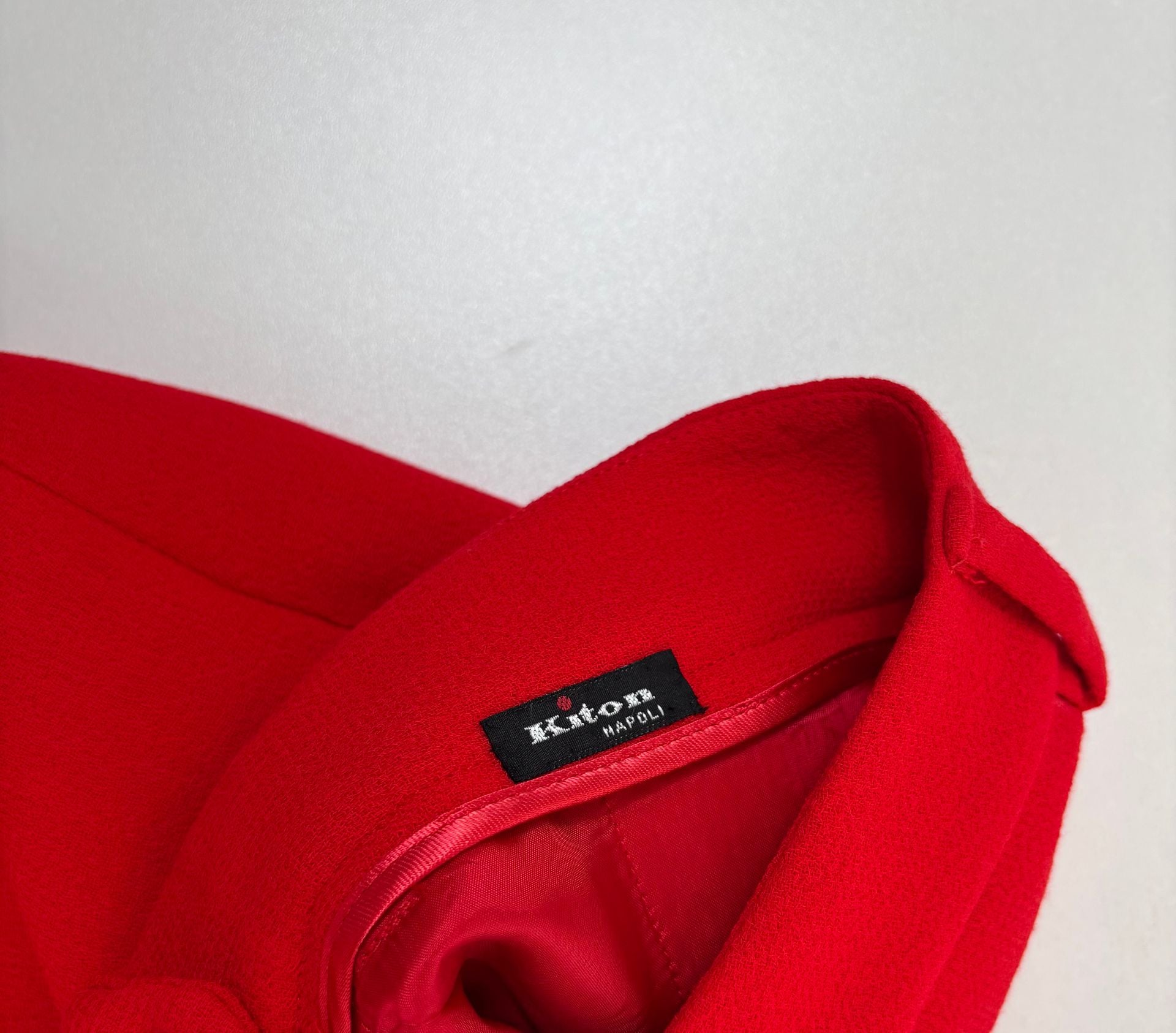 Pantalon Kiton rouge coupe large – T.42-5