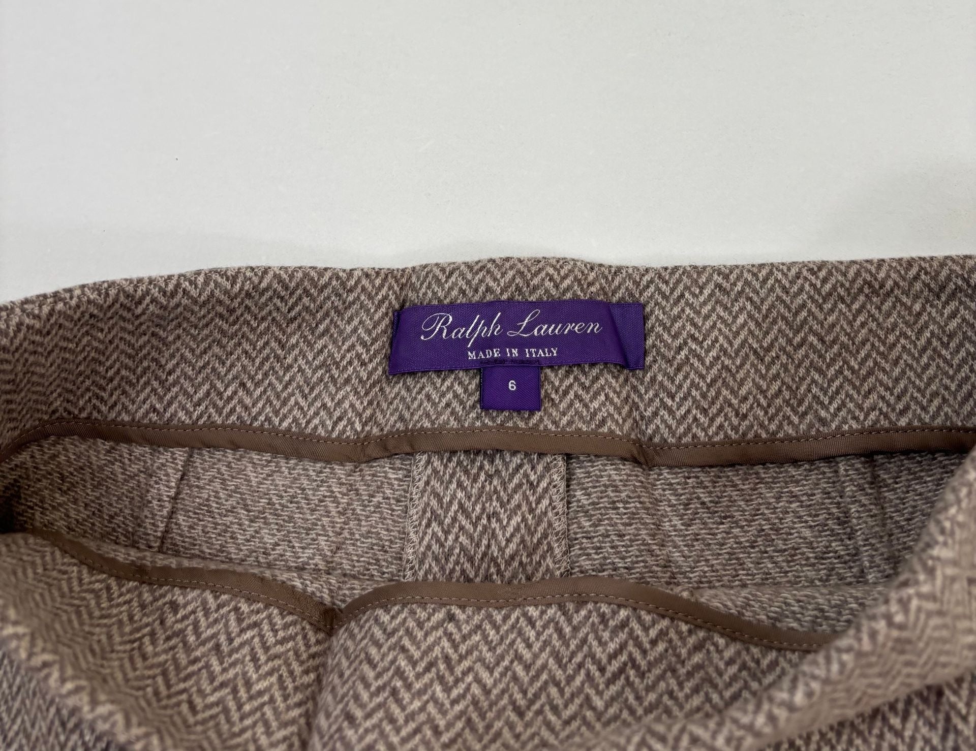 Pantalon Ralph Lauren Collection Purple Label Isaiah en laine pied-de-poule – T.38-6