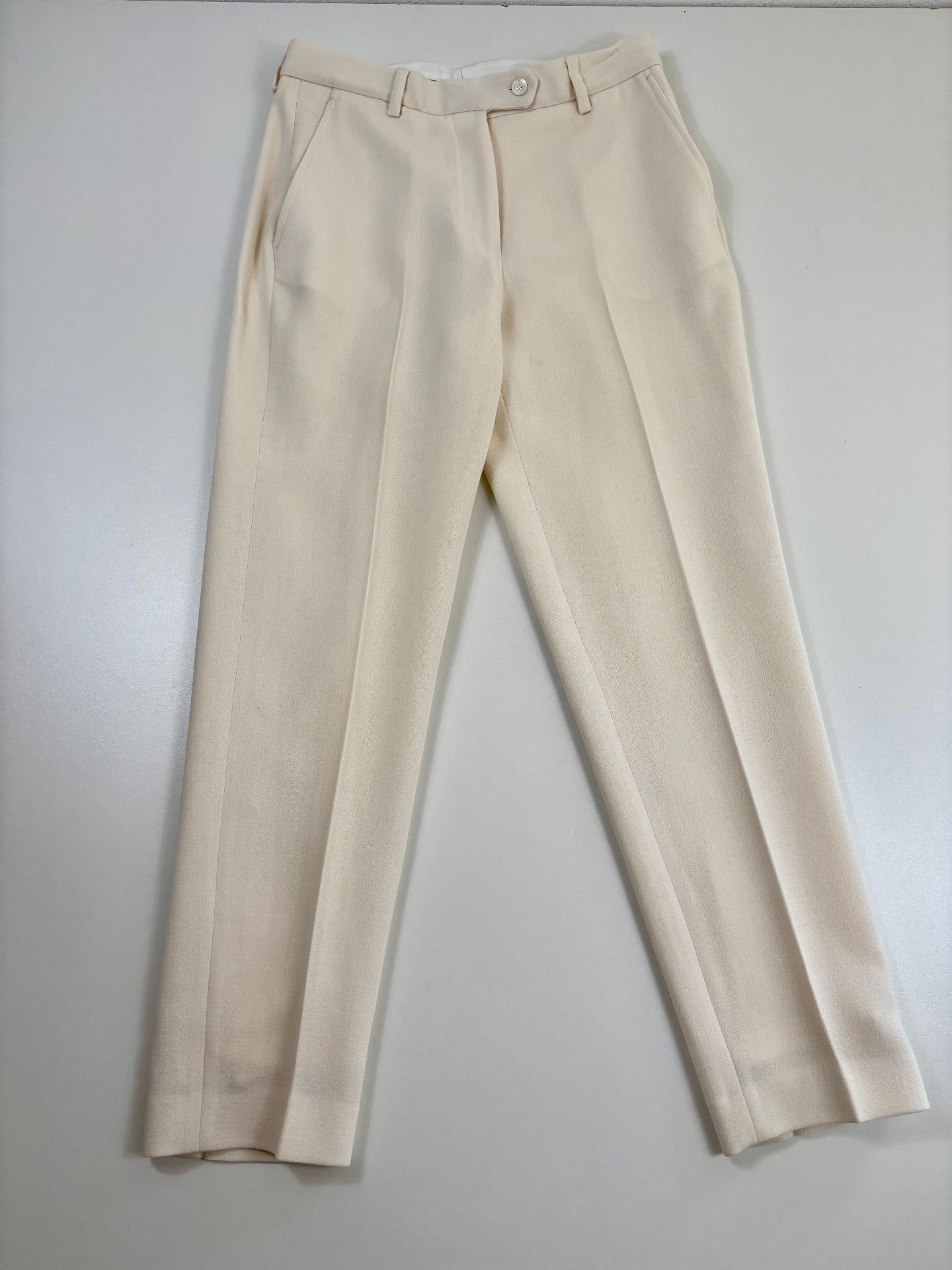 Pantalon Kiton en viscose beige – T.42-5
