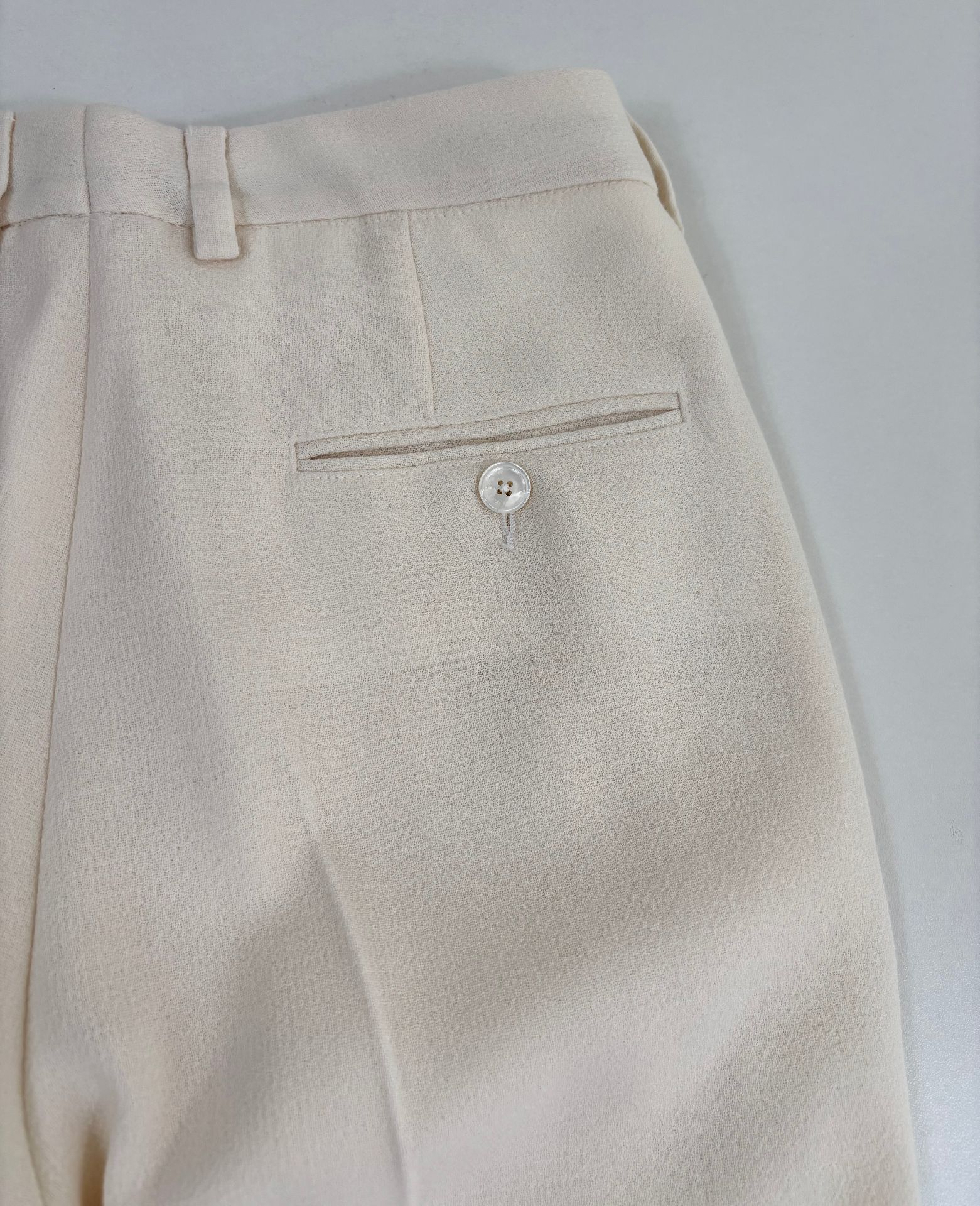 Pantalon Kiton en viscose beige – T.42-8