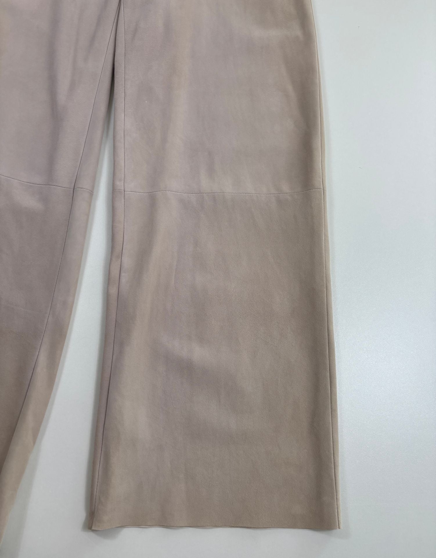 Pantalon Kiton en daim d'agneau beige – T.42-2