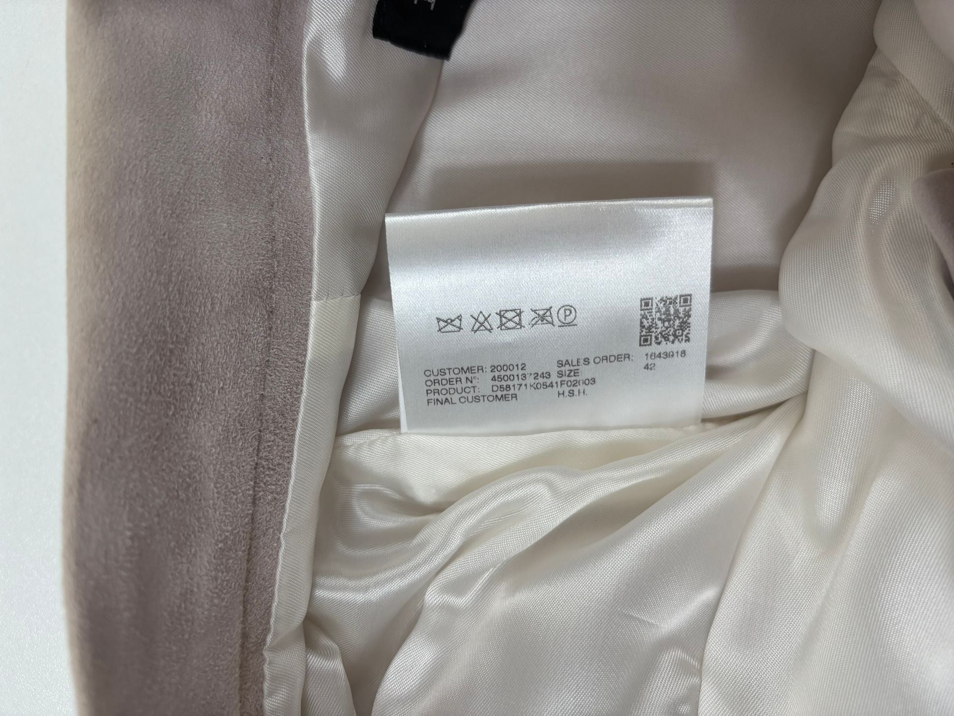 Pantalon Kiton en daim d'agneau beige – T.42-5