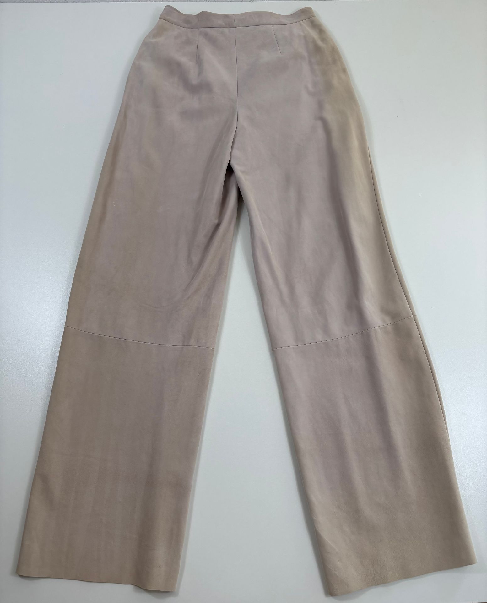 Pantalon Kiton en daim d'agneau beige – T.42-8