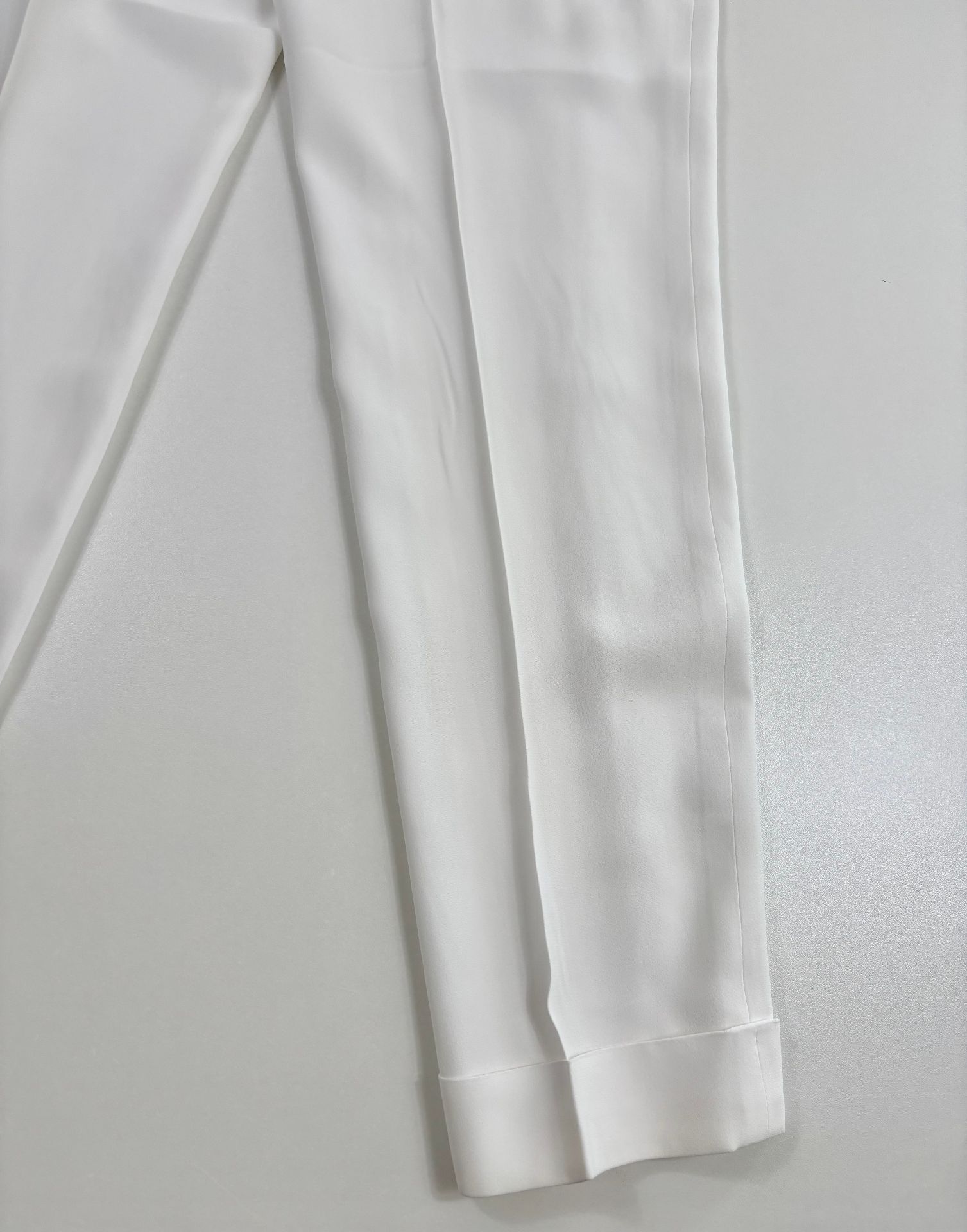 Pantalon Akris Melissa slim stretch Off-White – T.40-8