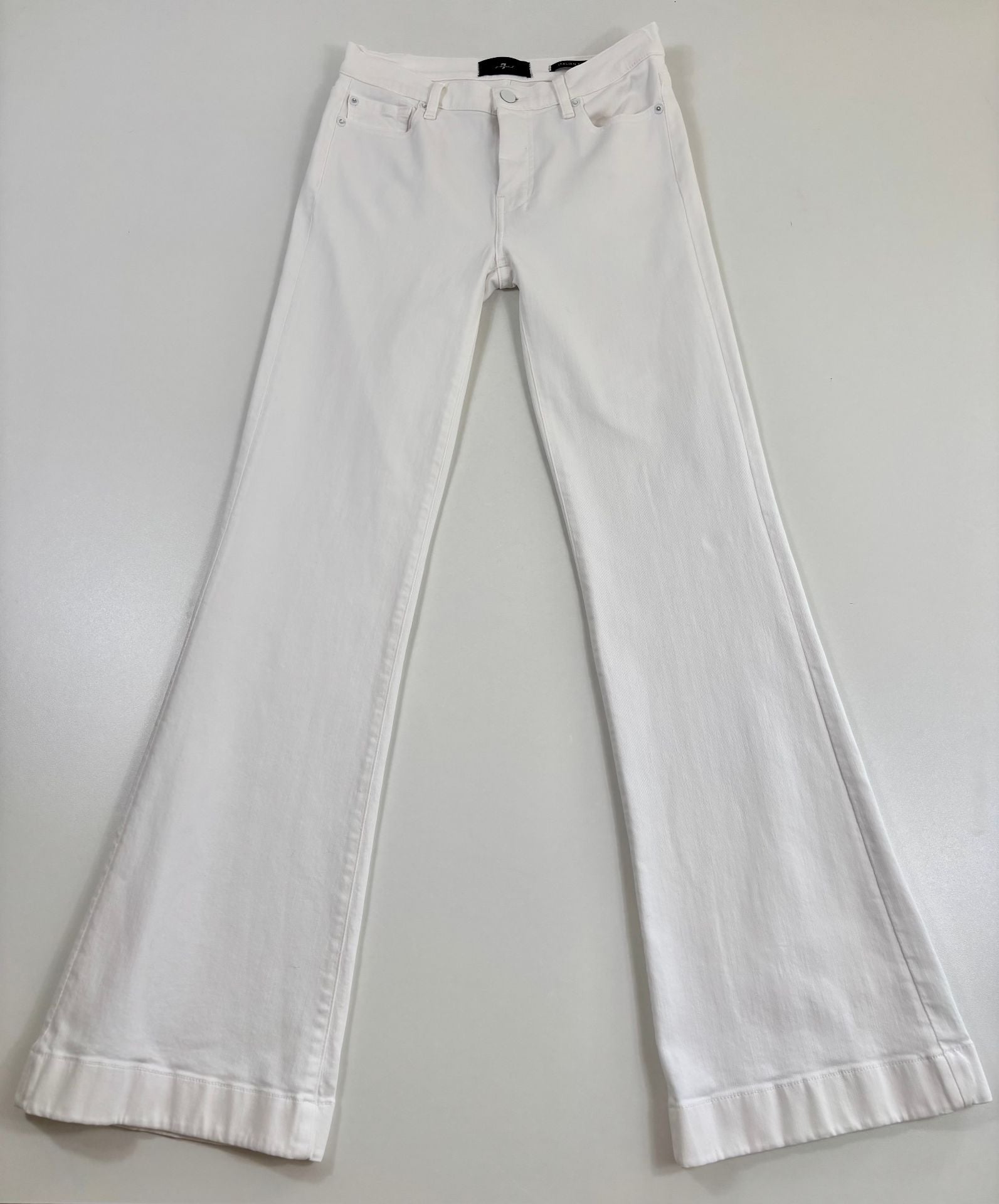 Jean 7 For All Mankind Tailorless bootcut blanc – T.27-2
