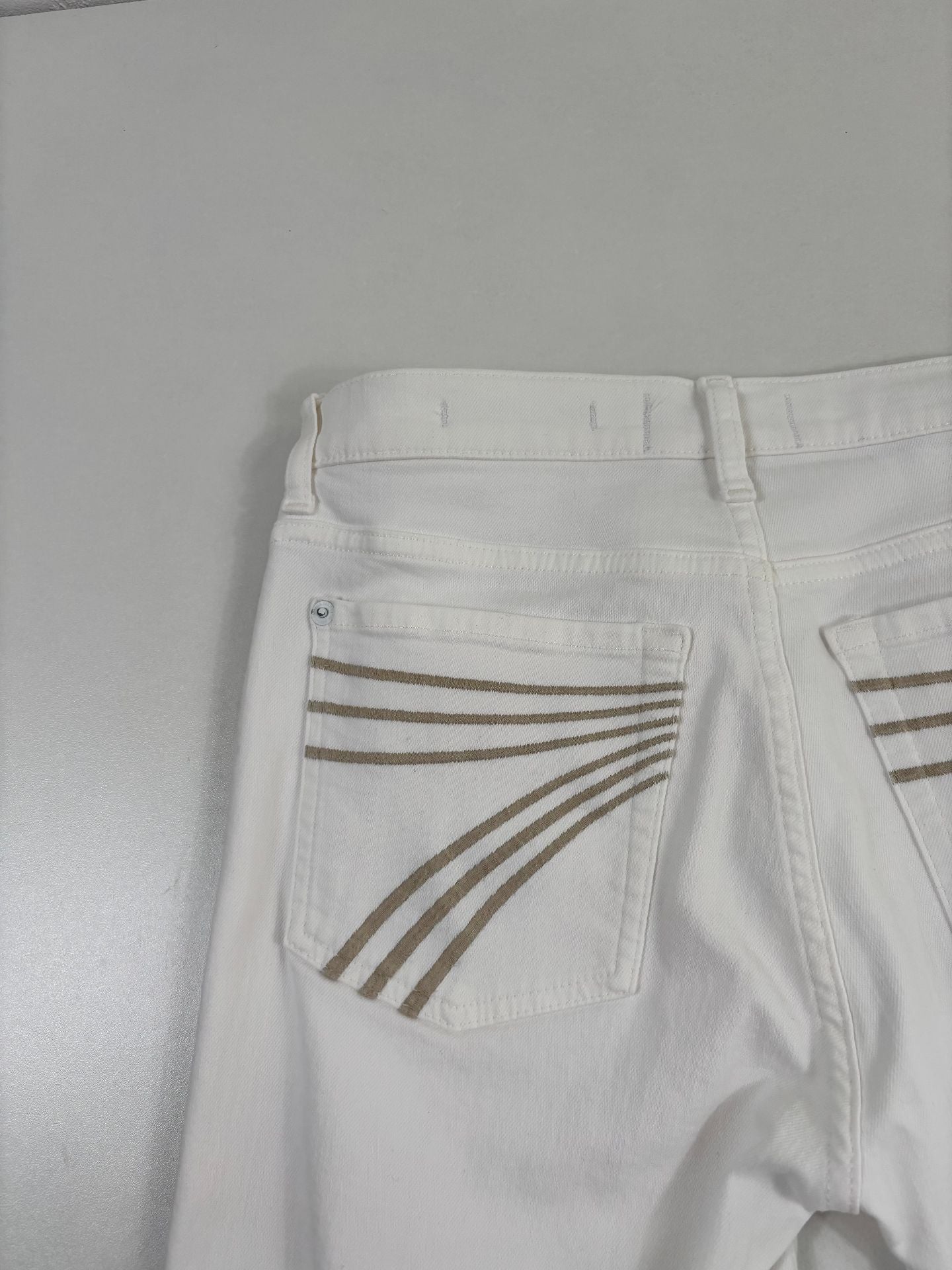 Jean 7 For All Mankind Tailorless bootcut blanc – T.27-6