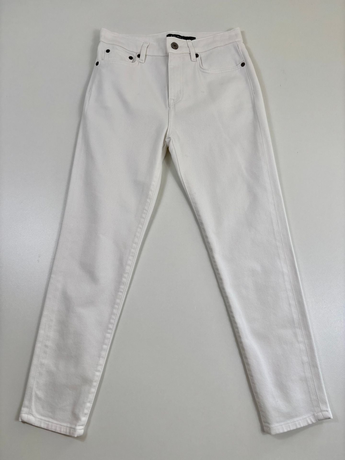 Jean Lauren Ralph Lauren High-Rise Straight blanc – T.36/38-6
