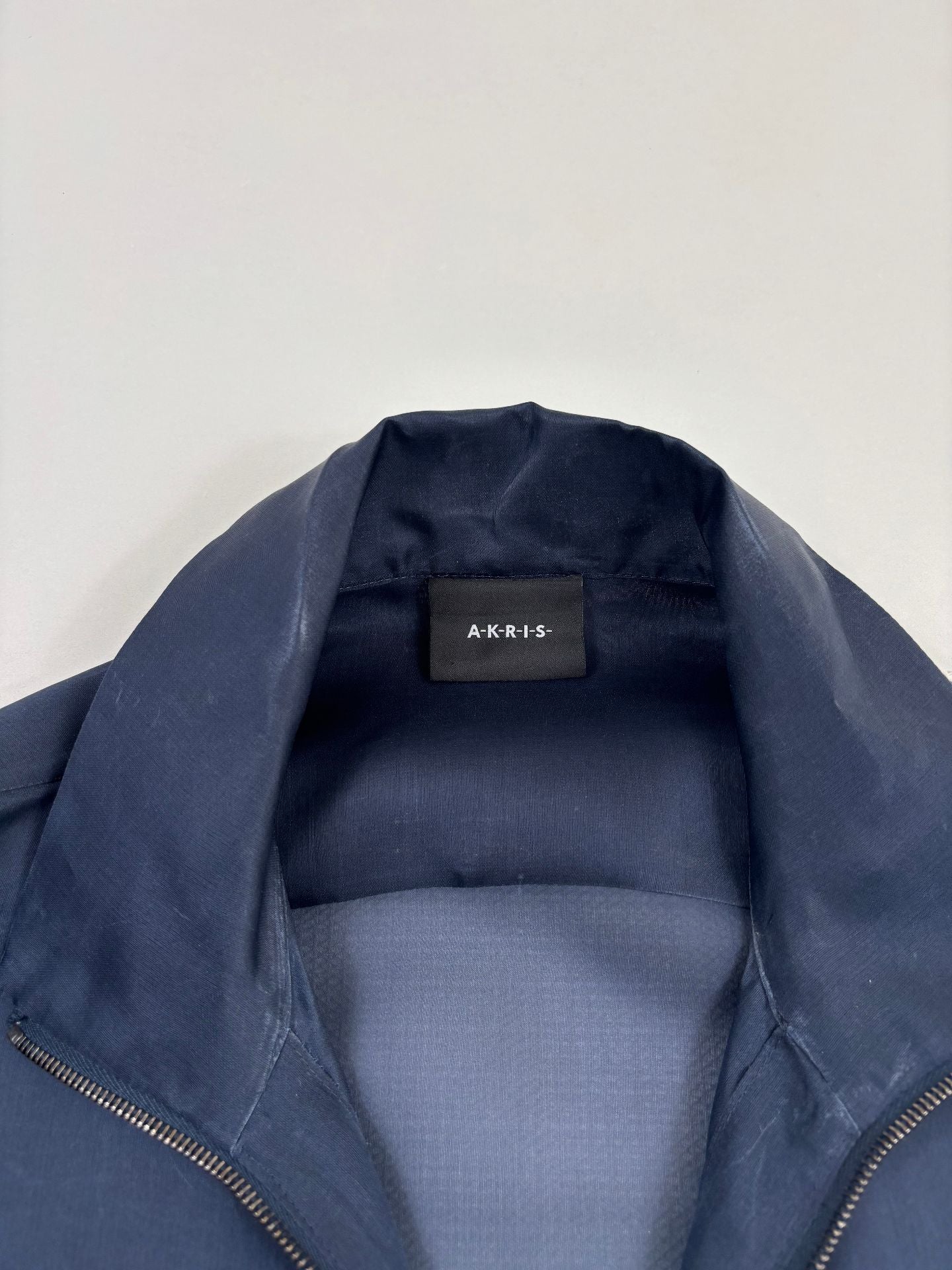 Veste Akris Philia en organza de soie marine – T.40-4
