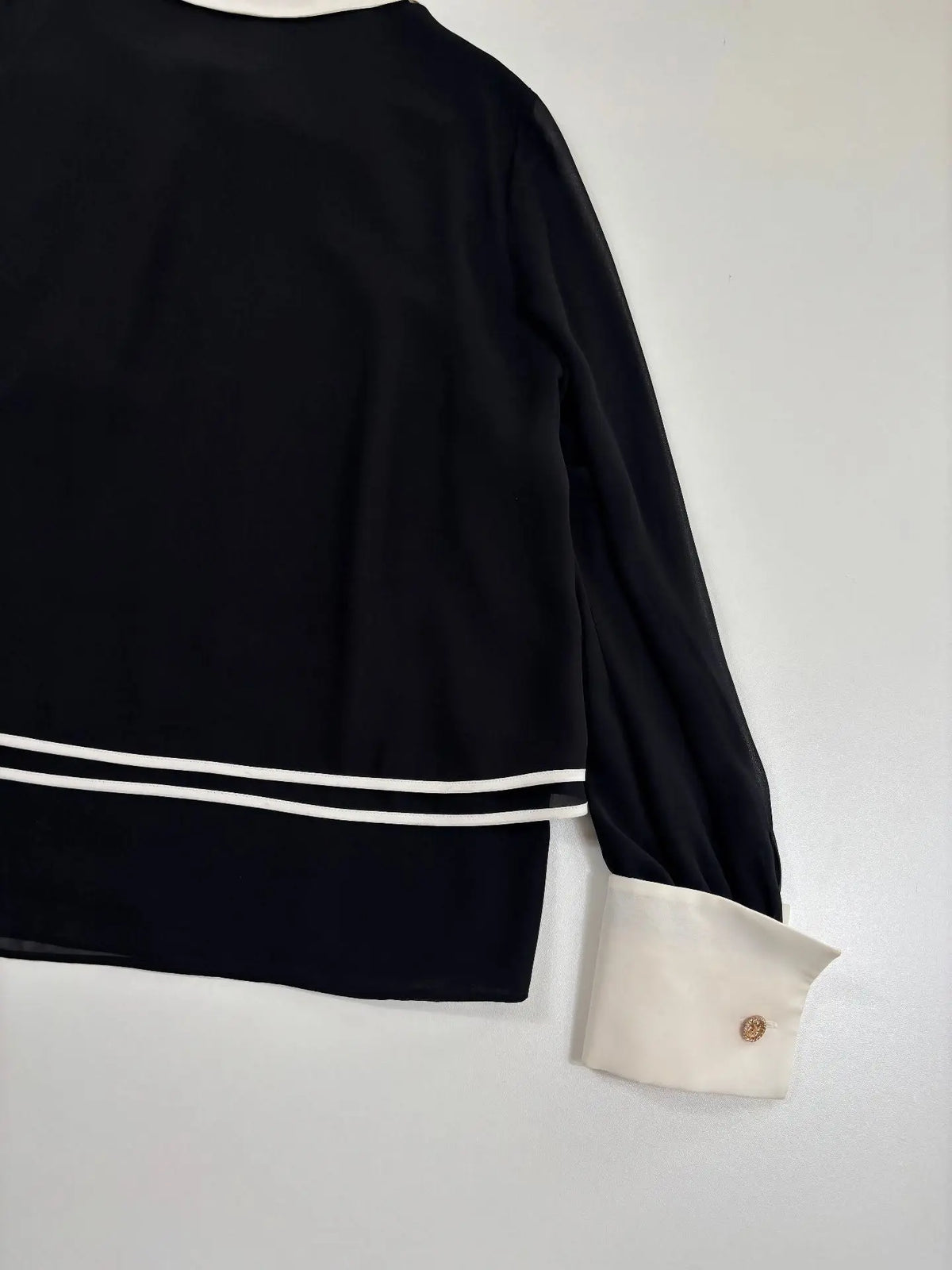 Ensemble Edward Achour Paris en soie noir & blanc – T.40 Edward Achour Paris