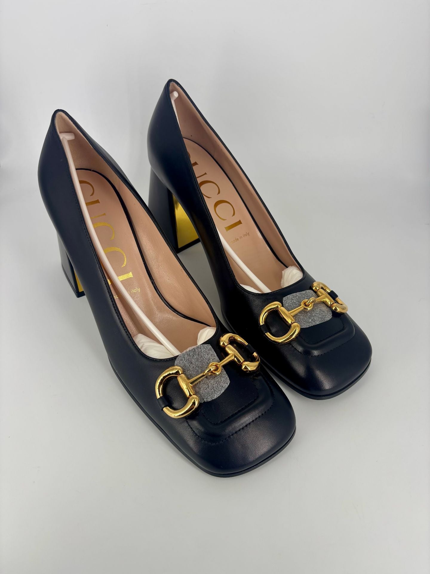Escarpins slingback Horsebit en cuir noir – Gucci – Taille 41-3
