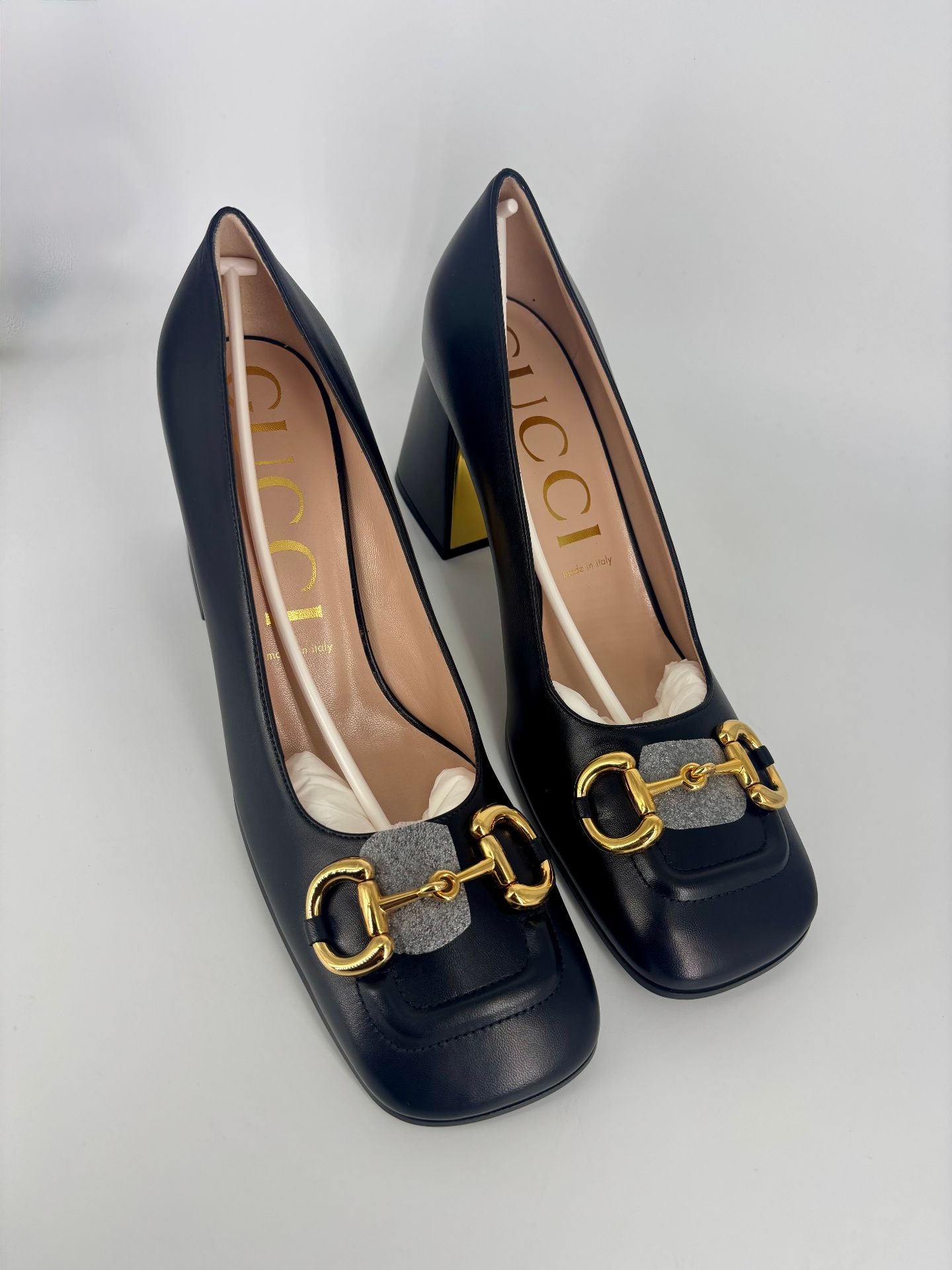 Escarpins slingback Horsebit en cuir noir – Gucci – Taille 41-4