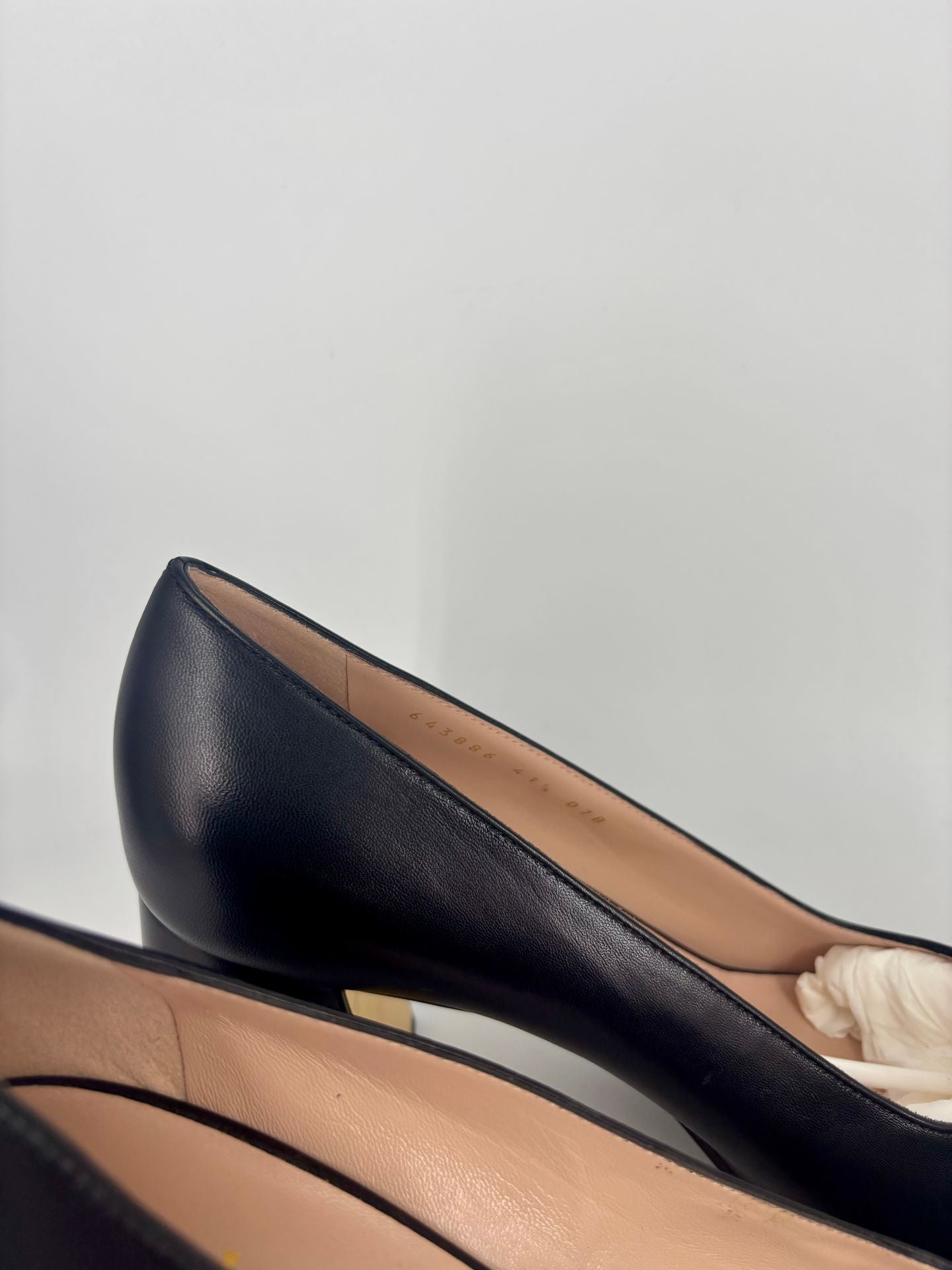 Escarpins slingback Horsebit en cuir noir – Gucci – Taille 41-6
