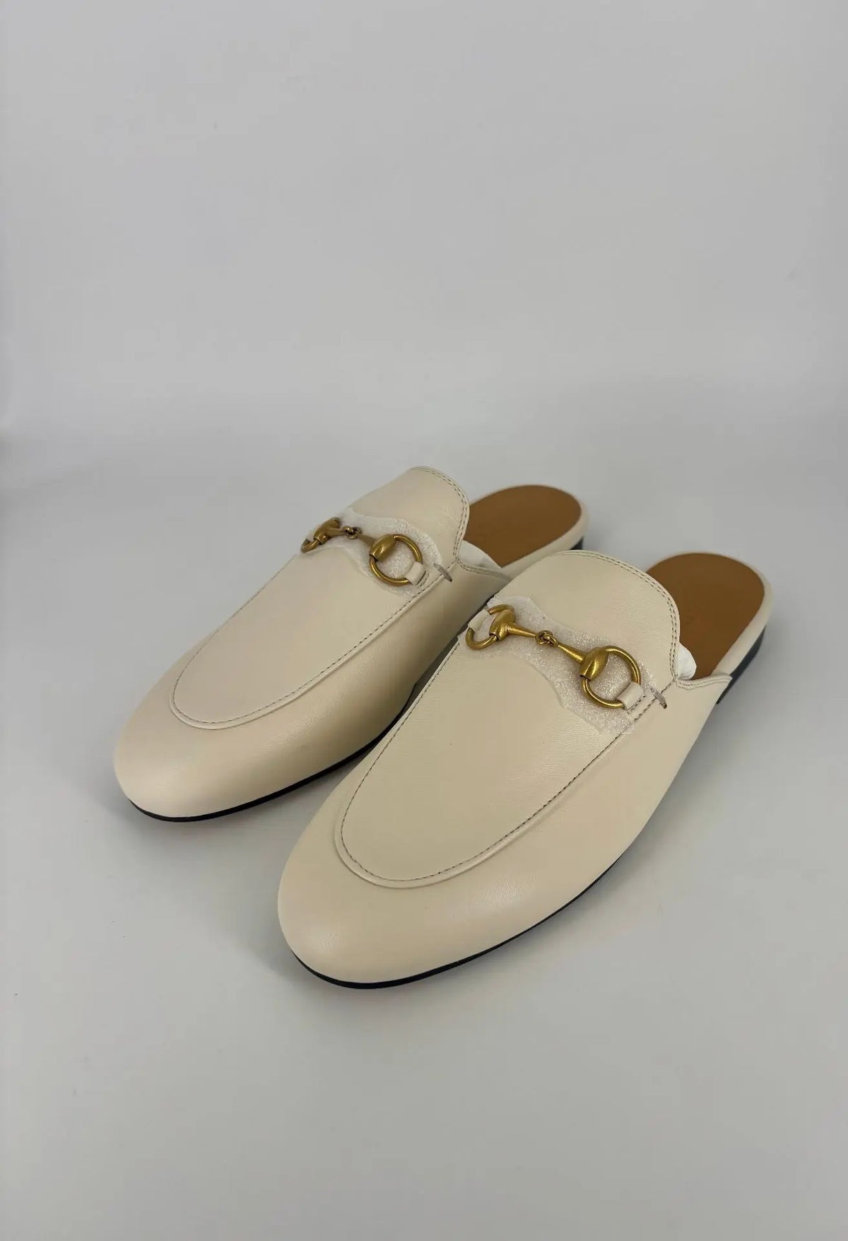 Mules Gucci Princetown en cuir blanc – T.36 Gucci