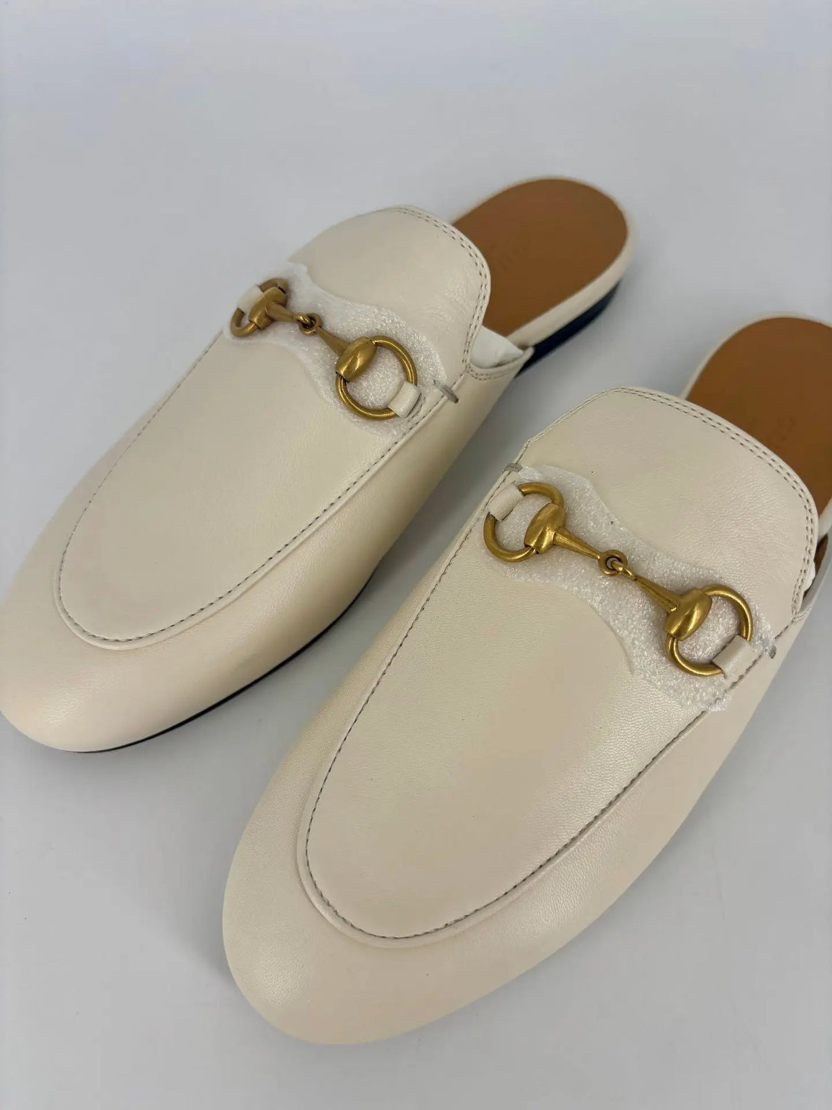 Mules Gucci Princetown en cuir blanc – T.36 Gucci