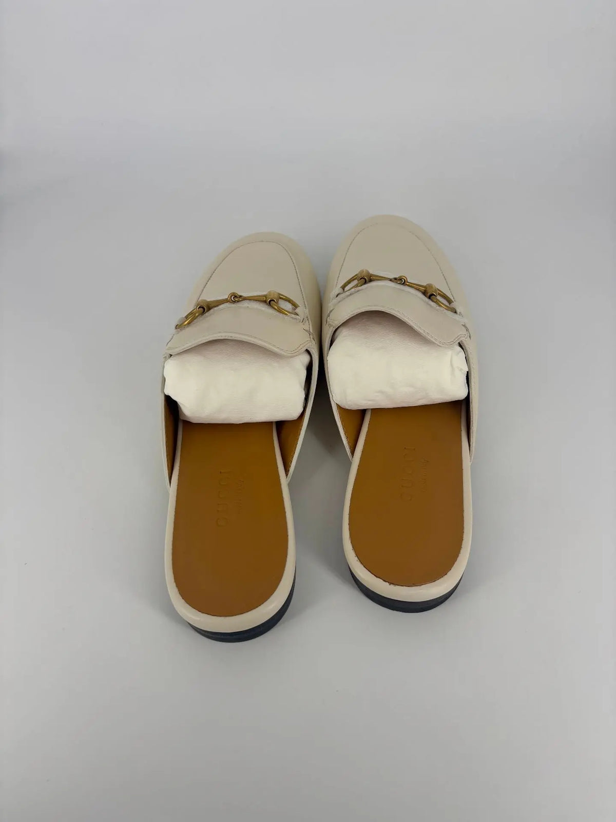 Mules Gucci Princetown en cuir blanc – T.36 Gucci