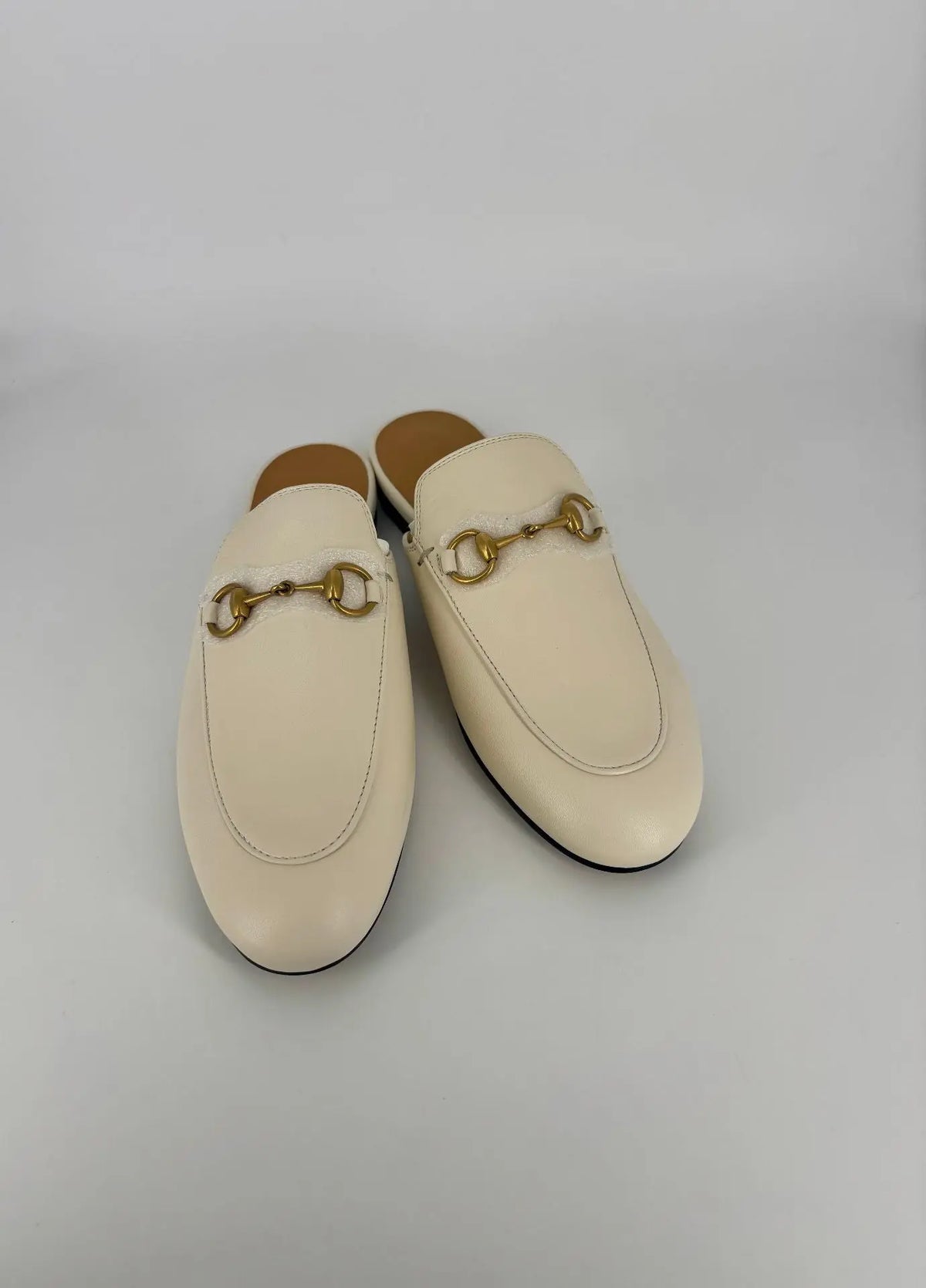 Mules Gucci Princetown en cuir blanc – T.36 Gucci