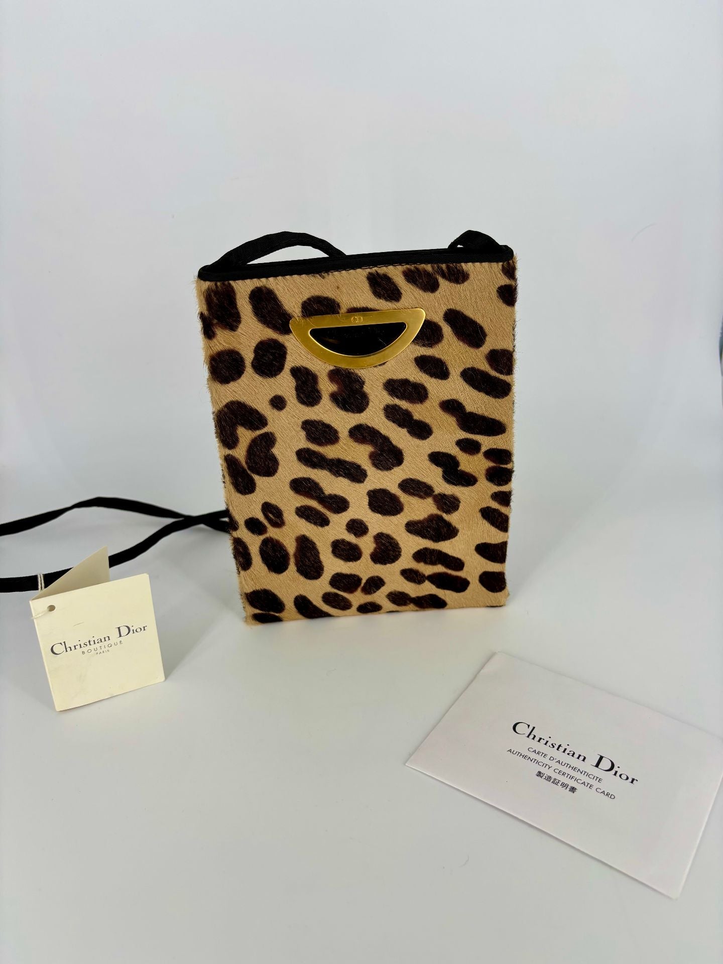 Sac bandoulière léopard – Christian Dior-3