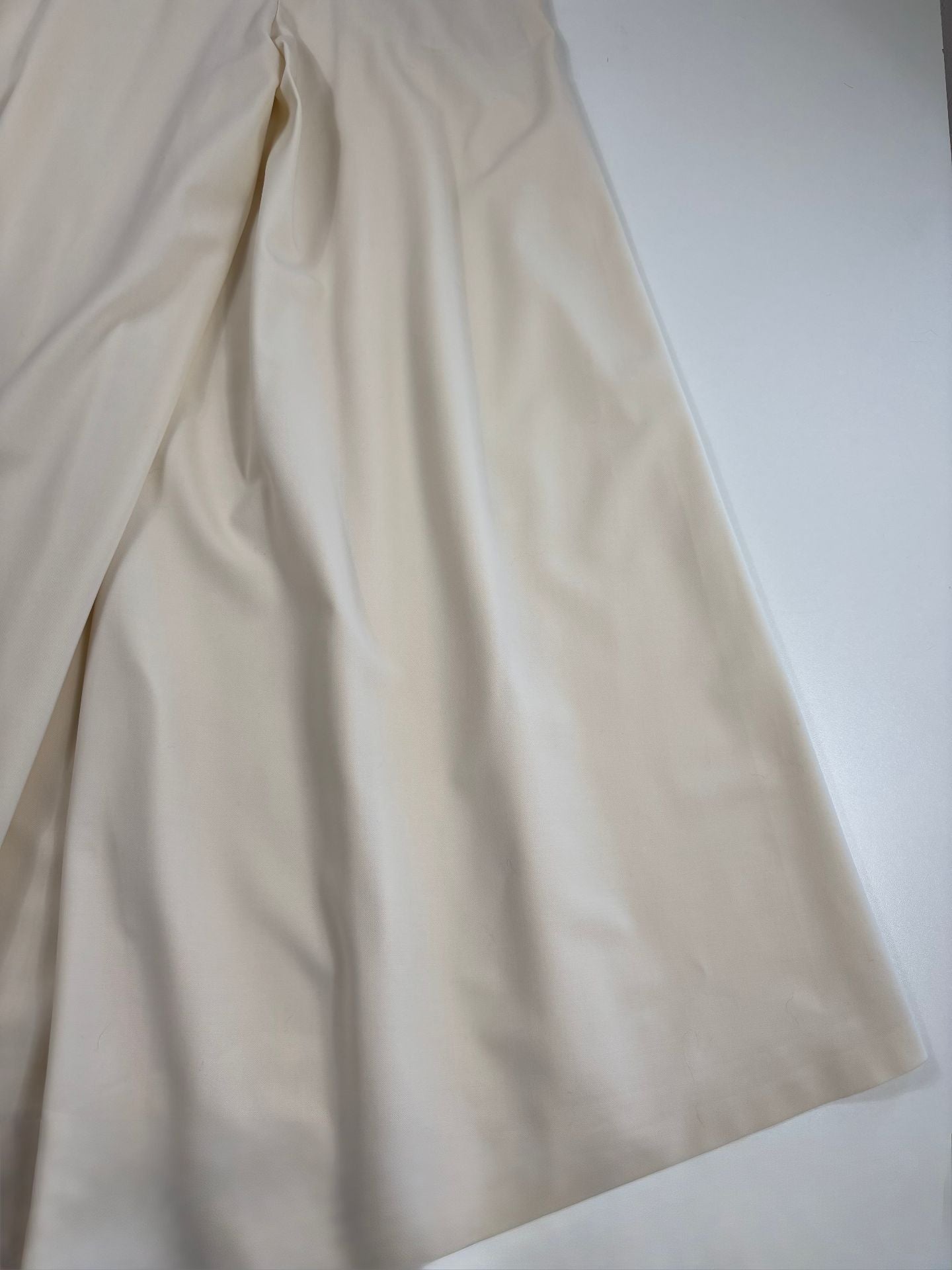 Pantalon Akris Cassie en laine blanc cassé coupe palazzo – T.36-8