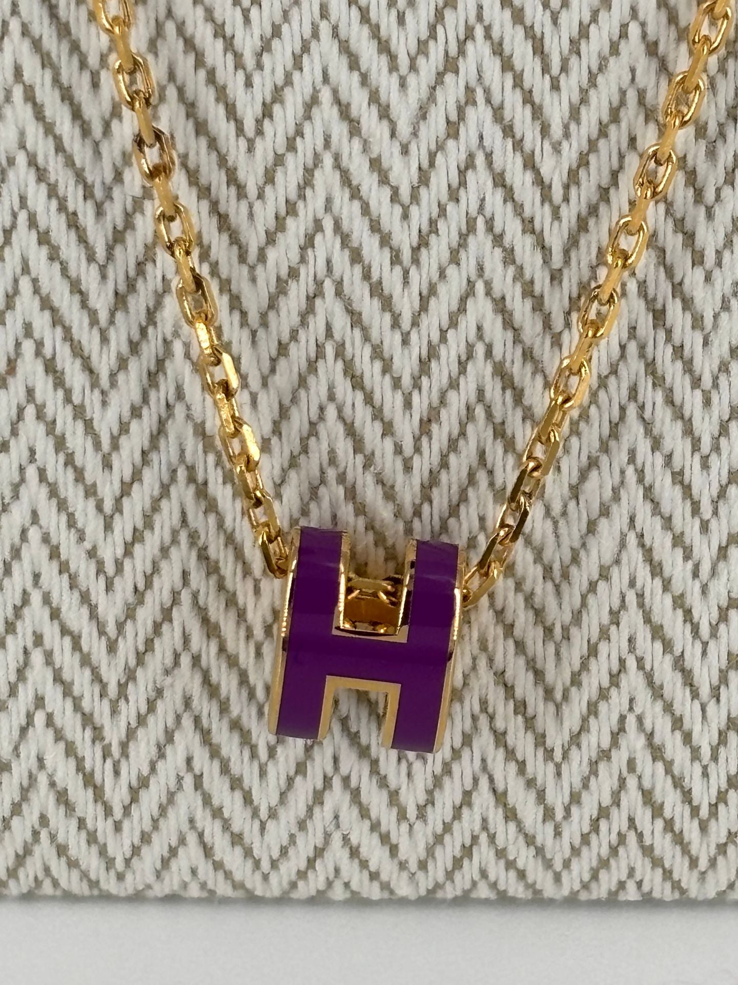 Mini Pop H Necklace Anemone Purple – Hermès-3