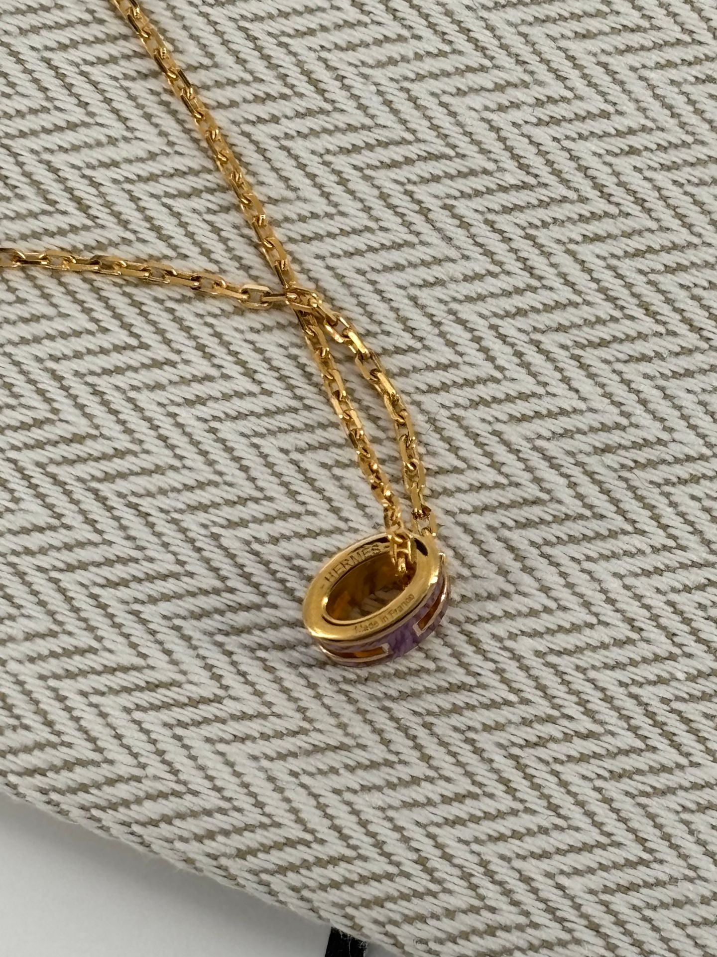 Mini Pop H Necklace Anemone Purple – Hermès-6